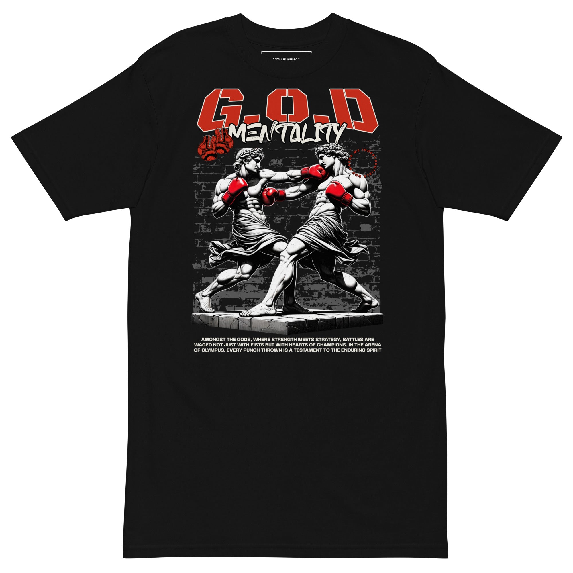 STRGTH N NUM83RS G.O.D Mentality Premium Graphic Tee Black