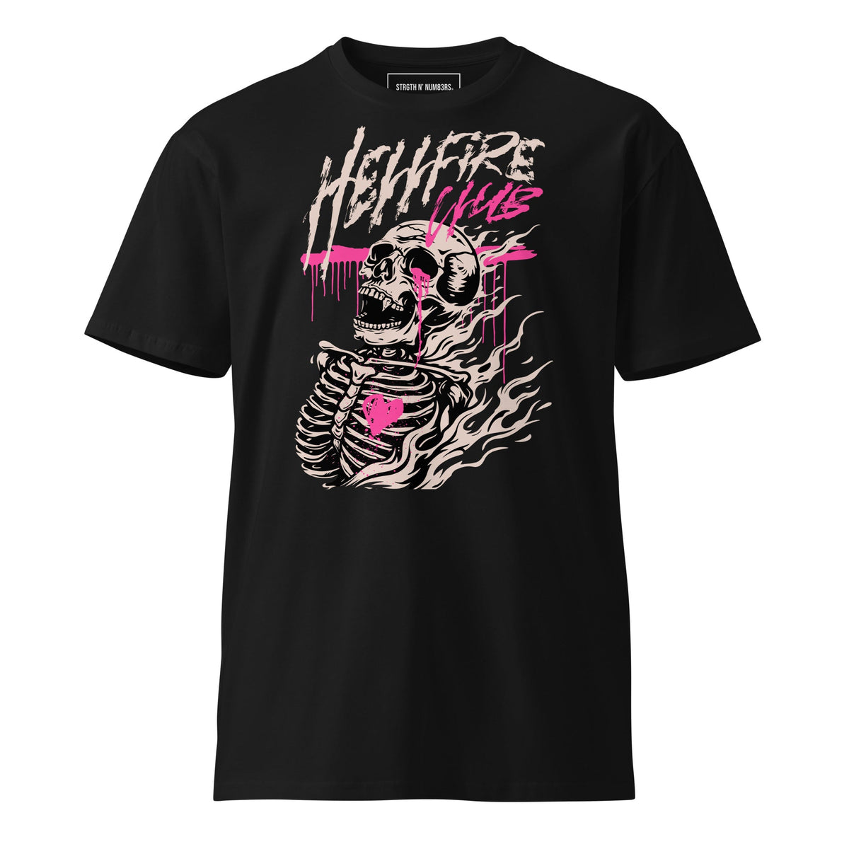 STRGTH N NUM83RS Hellfire Club Premium T-Shirt Black