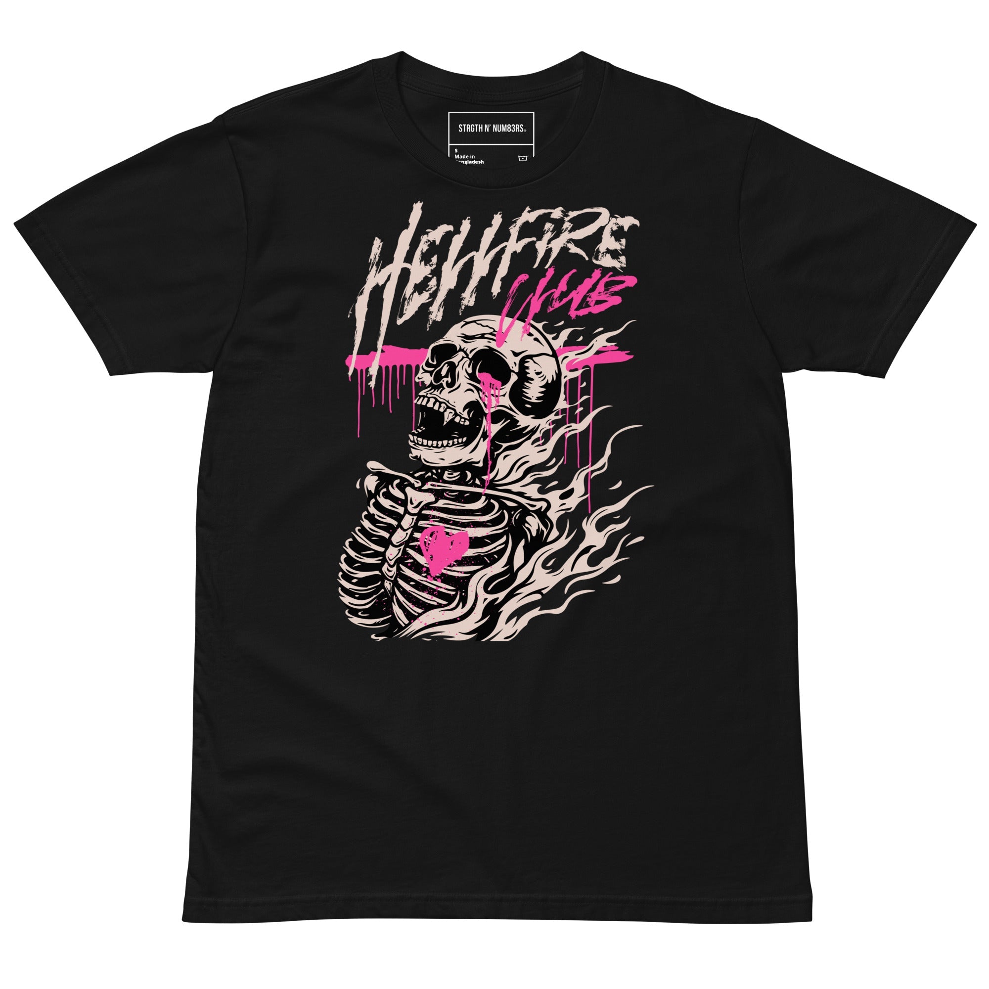 STRGTH N NUM83RS Hellfire Club Premium T-Shirt Black