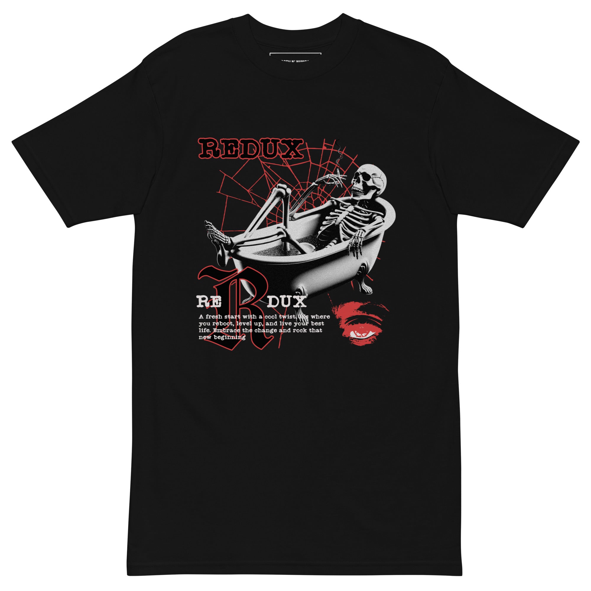 STRGTH N NUM83RS Redux Graphic Premium Heavyweight Tee Black