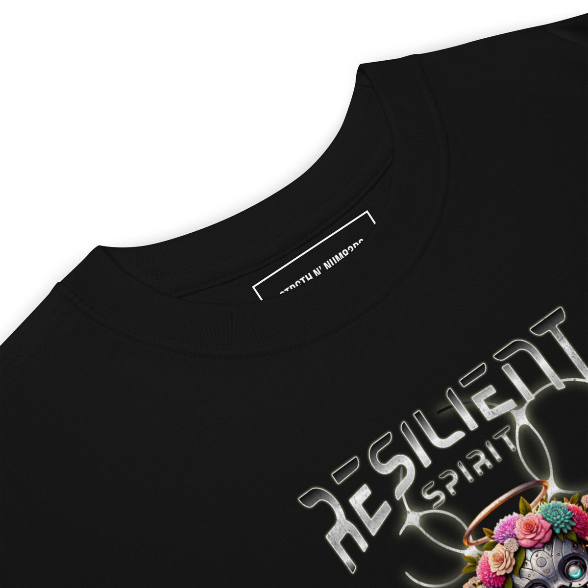 STRGTH N NUM83RS Resilient Spirit Premium Heavyweight Tee Black