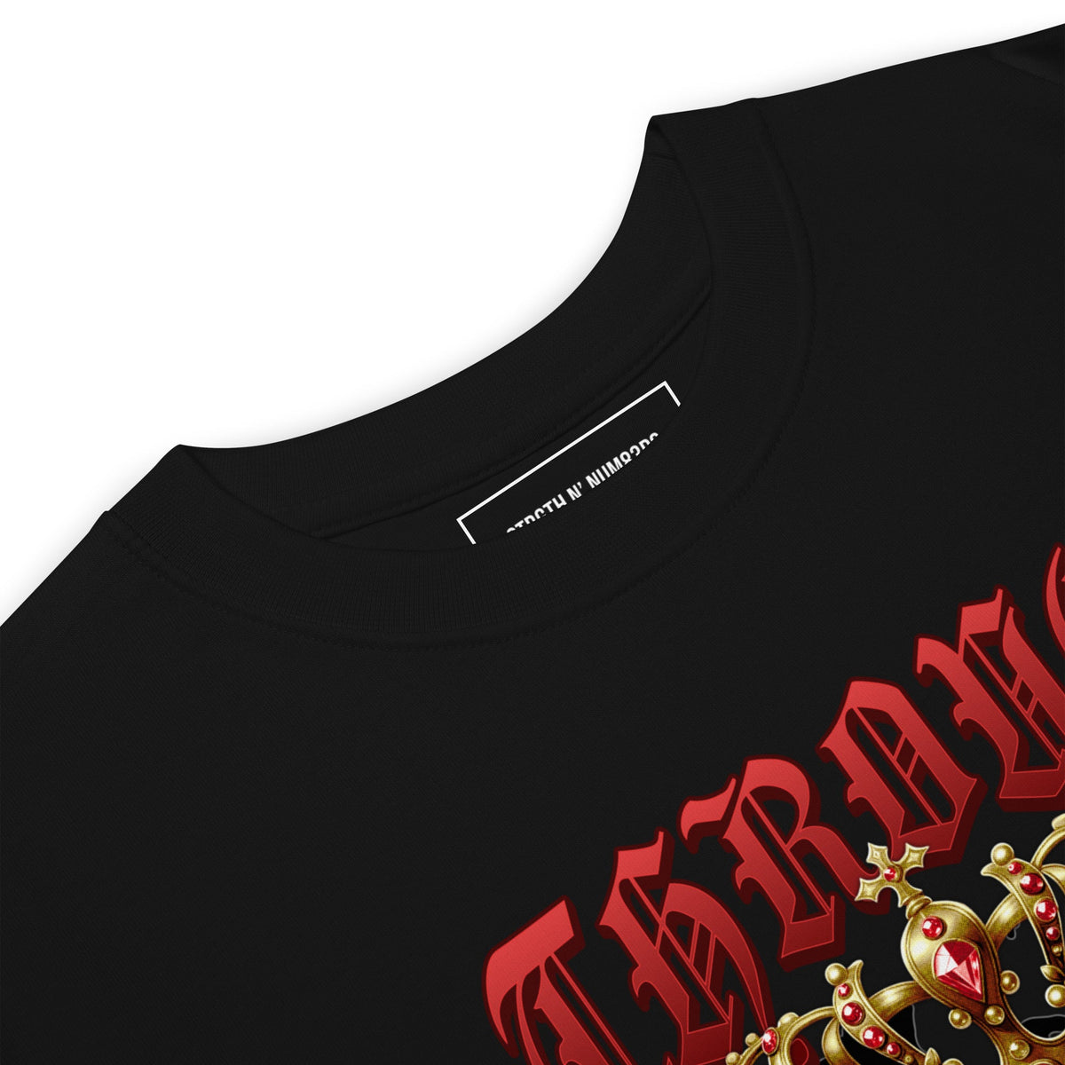 STRGTH N NUM83RS Throne Premium Heavyweight Tee Black