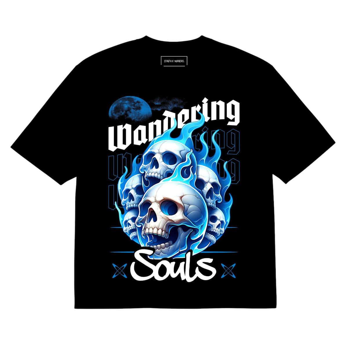 STRGTH N NUM83RS Wondering Souls Premium Graphic Tee Black