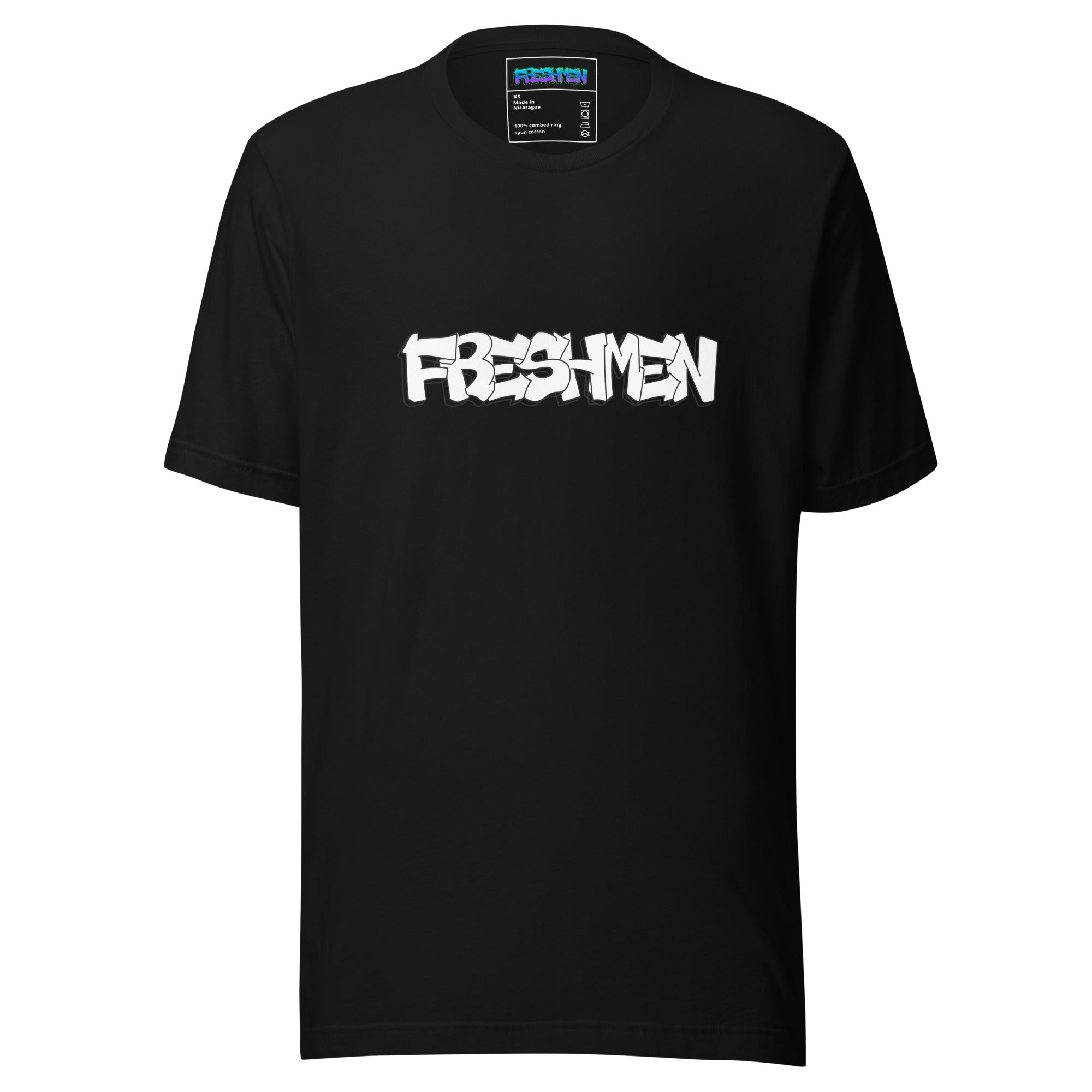 Freshmen All White Graffiti Logo Unisex T-Shirt
