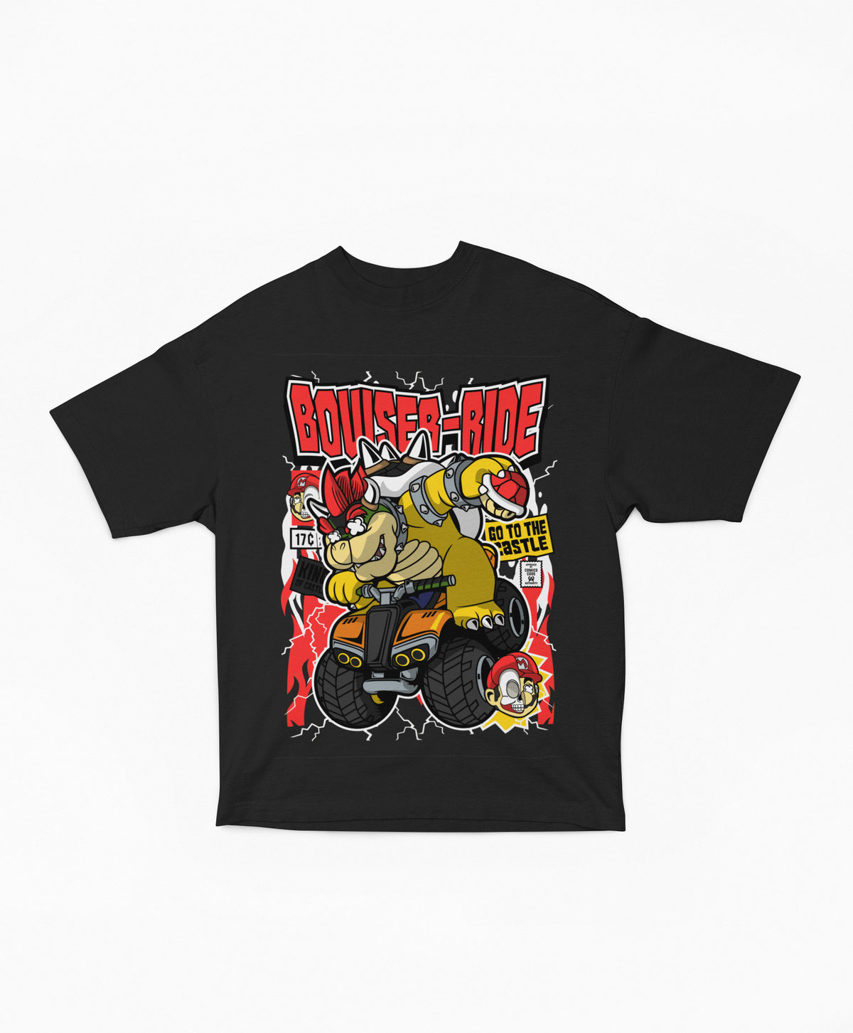 Varcity Bowser Pop Art Premium Tee Black