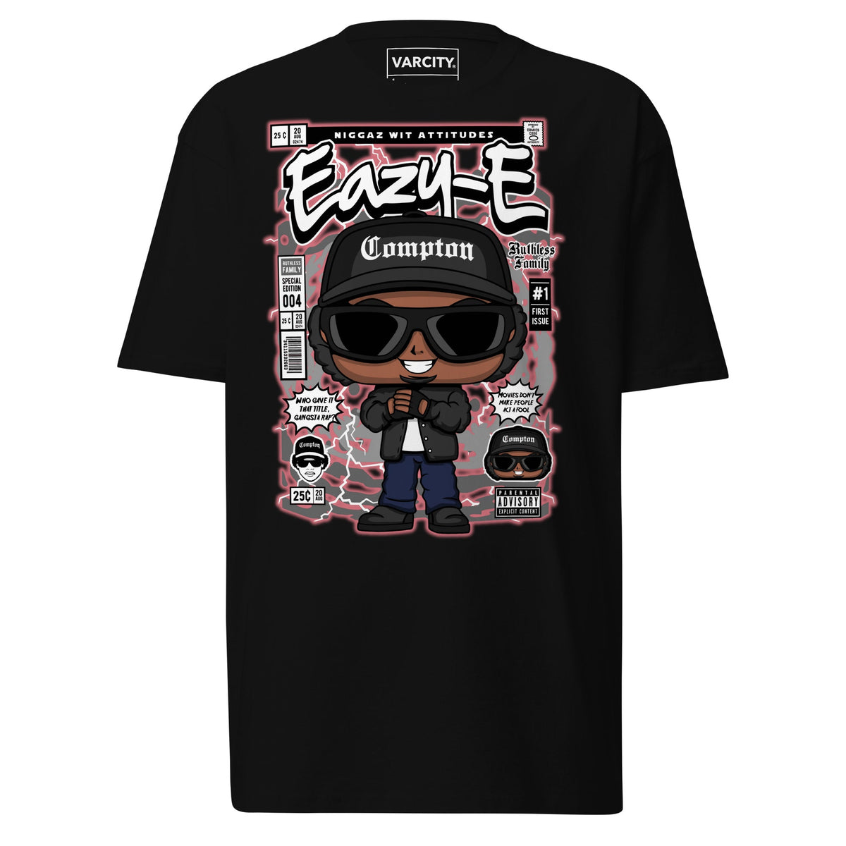 Varcity Eazy-E Pop Art Premium Tee Black