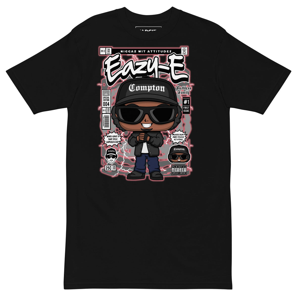 Varcity Eazy-E Pop Art Premium Tee Black