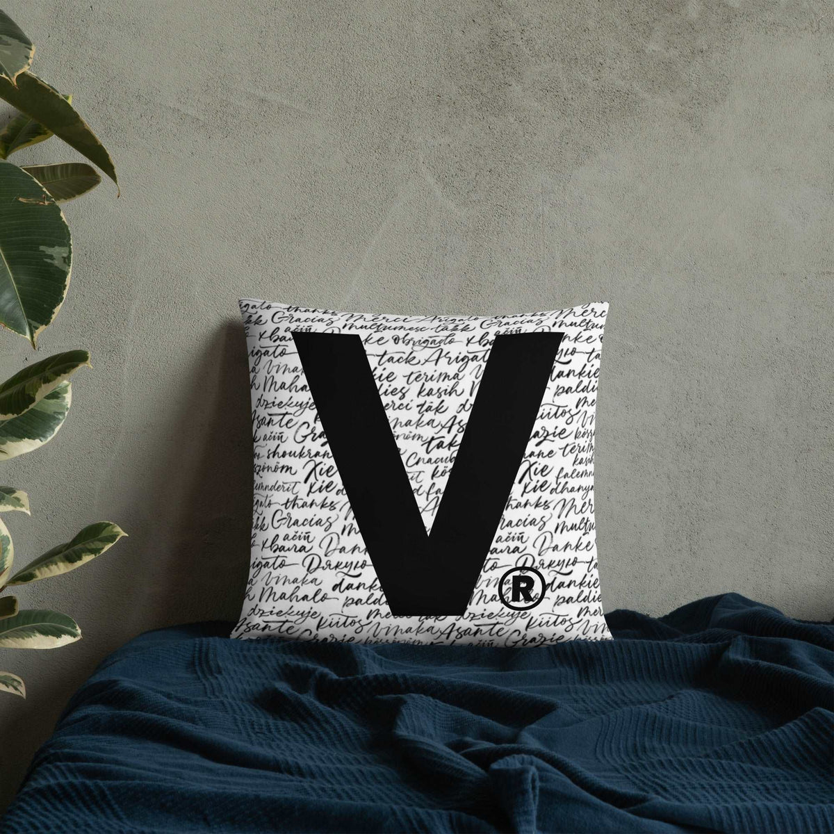 Varcity Iconic V Decorative Accent Pillow