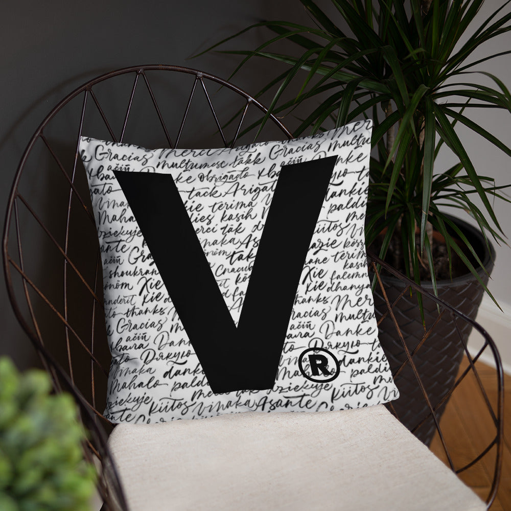 Varcity Iconic V Decorative Accent Pillow