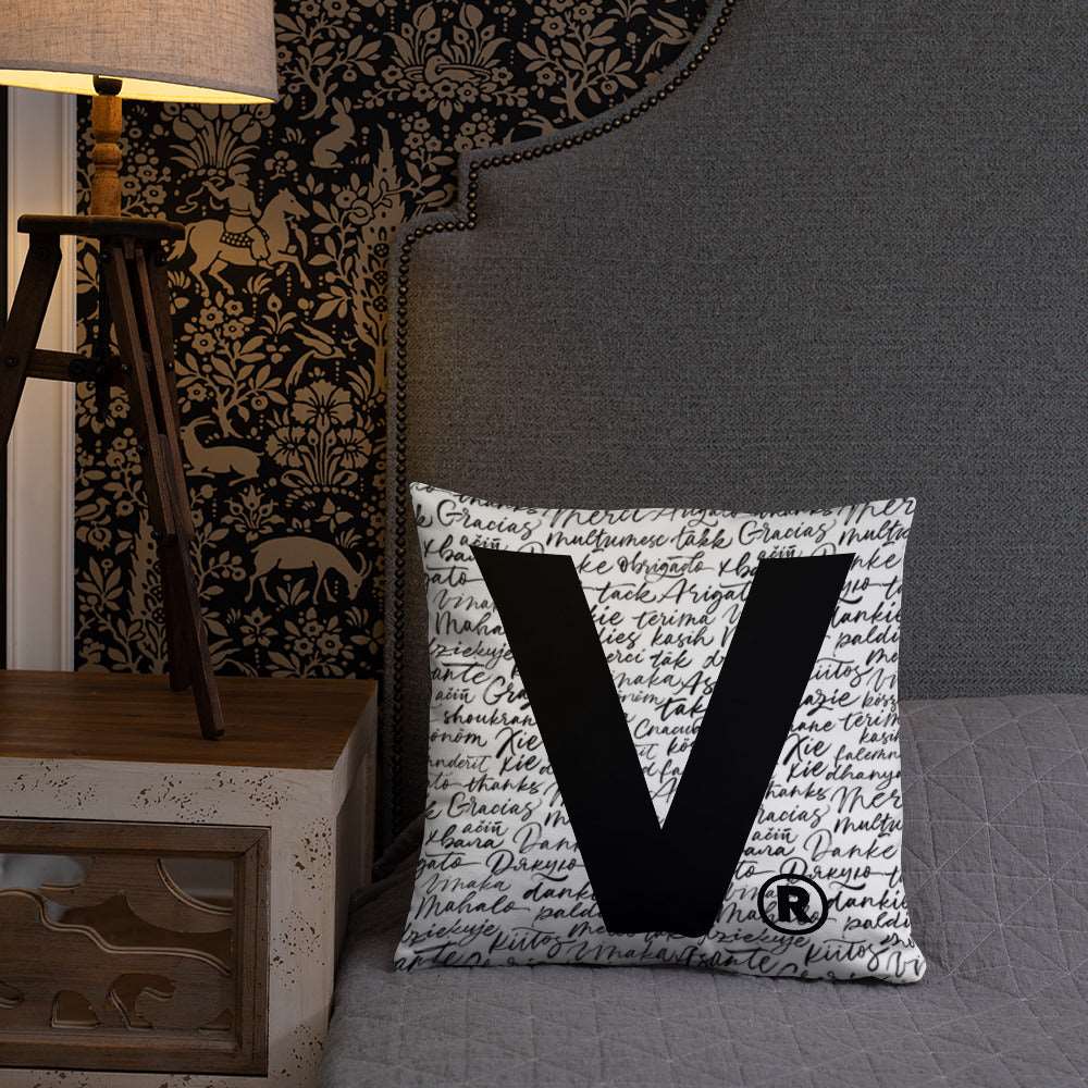 Varcity Iconic V Decorative Accent Pillow