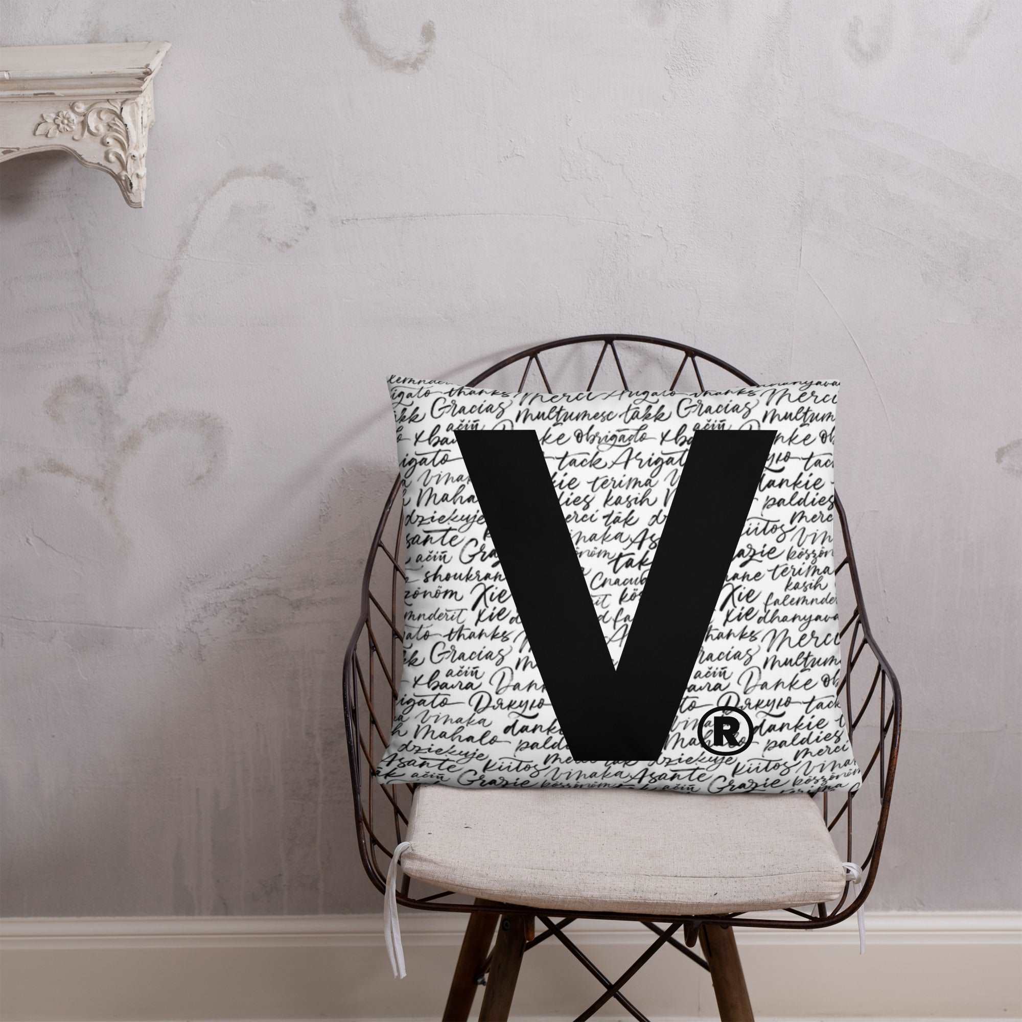 Varcity Iconic V Decorative Accent Pillow