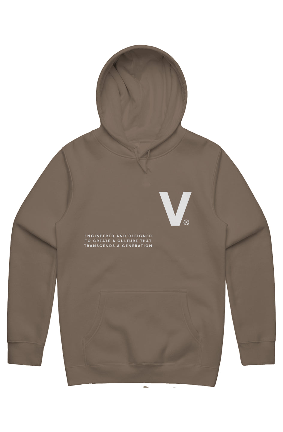 Varcity Fundamentals Iconic V Statement Hoodie Walnut