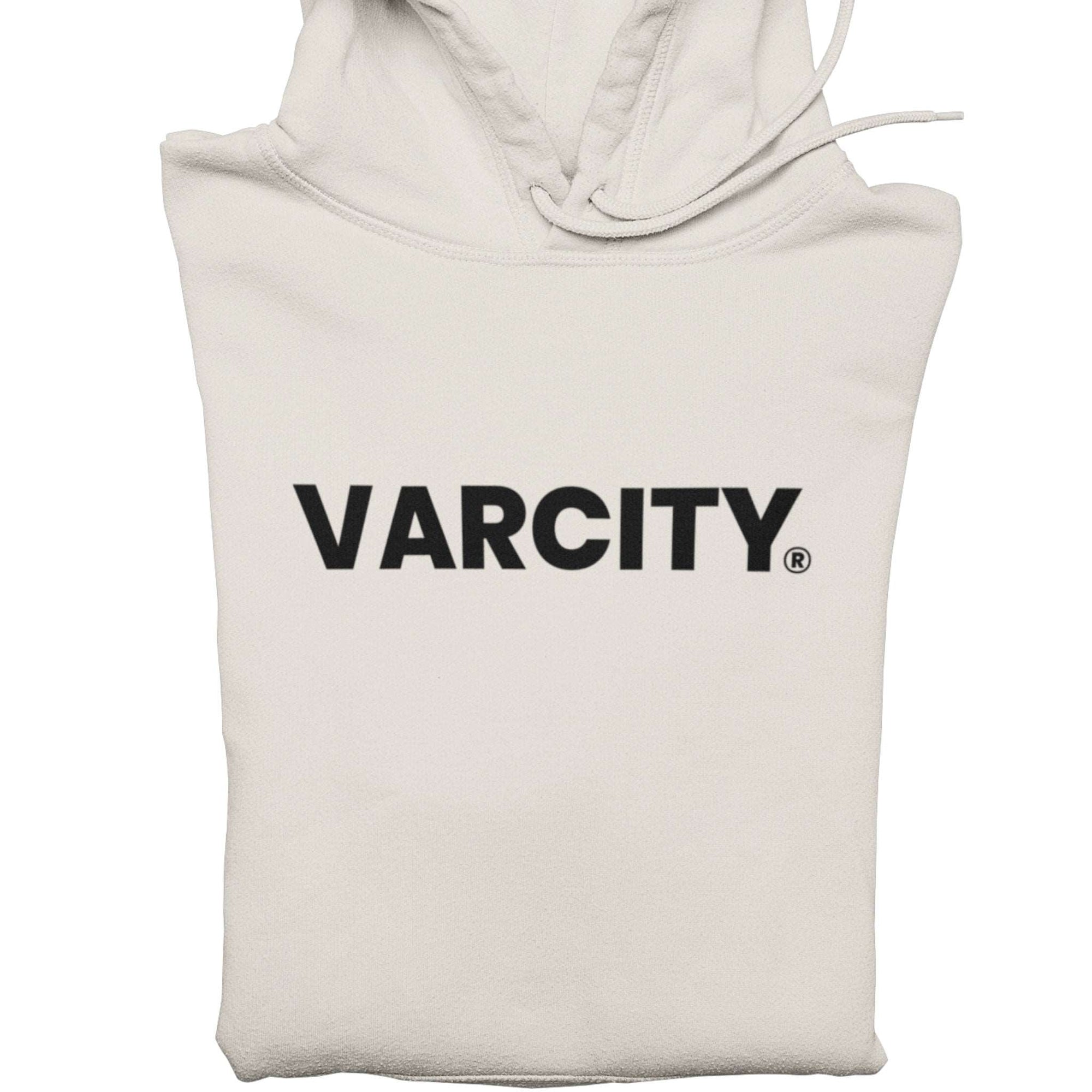 Varcity ® Fundamentals Statement Logo Hooded Sweatshirt Ivory