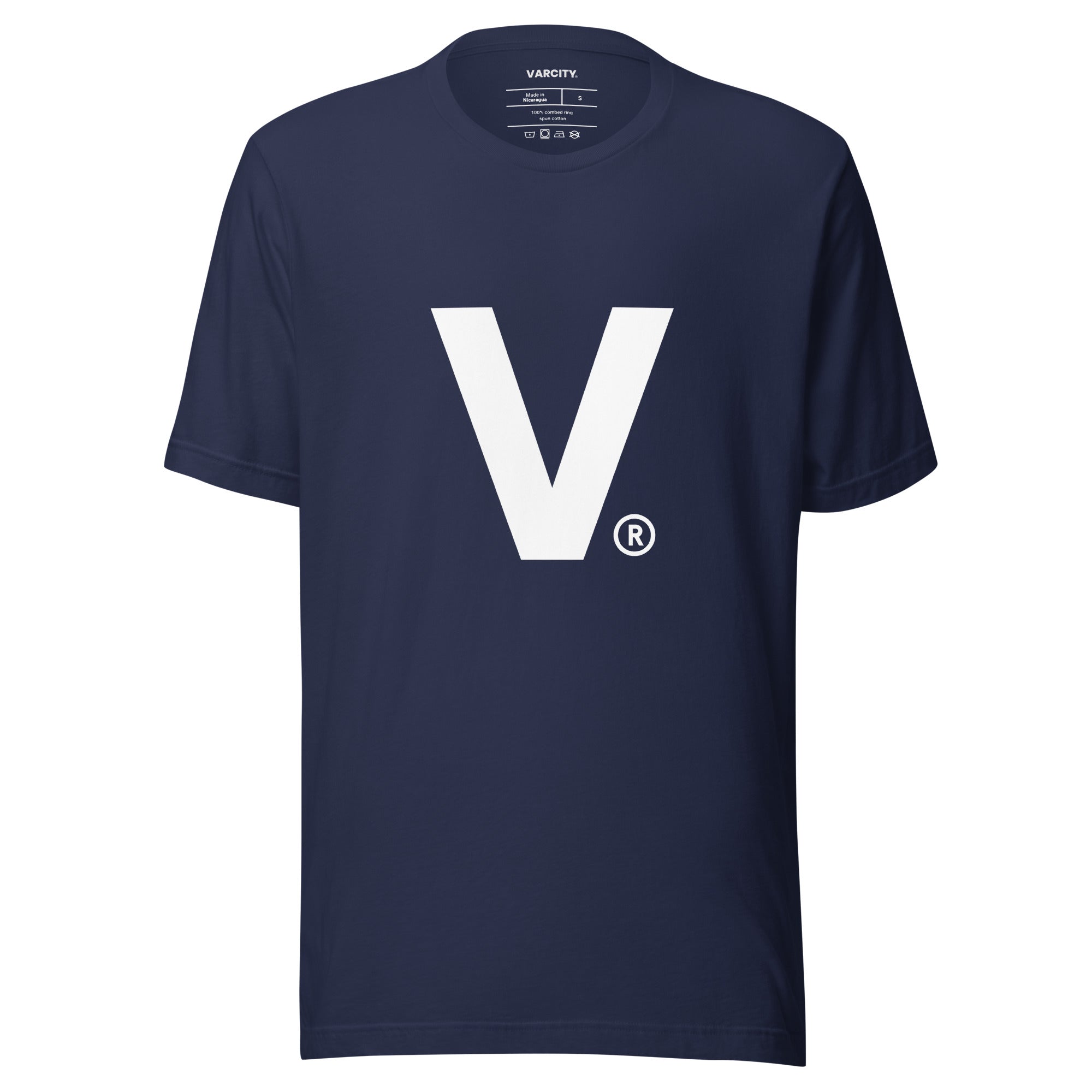 Varcity ® Fundamentals V Logo Light Weight Premium Tee Navy