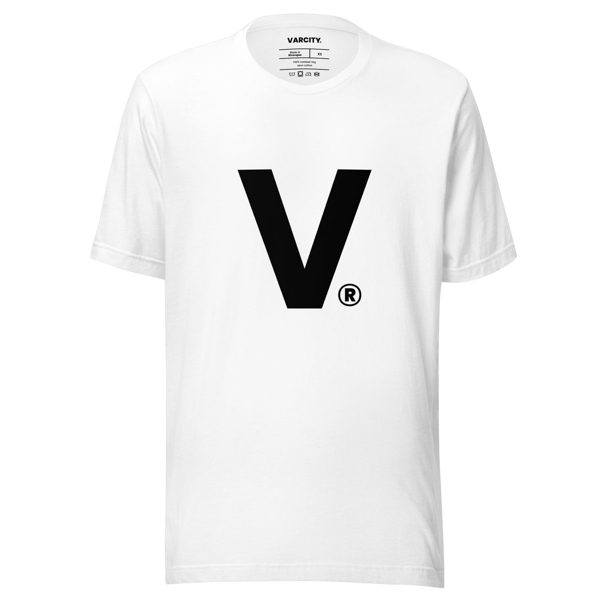 Varcity ® Fundamentals V Logo Lightweight Premium Tee White