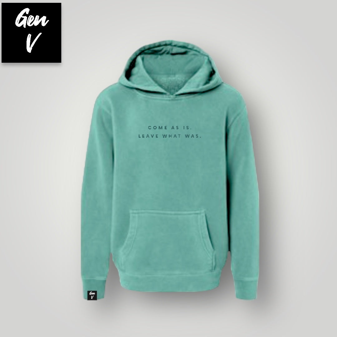 Varcity ® Generation V Come As Is Youth Pigment-Dyed Hoodie Mint