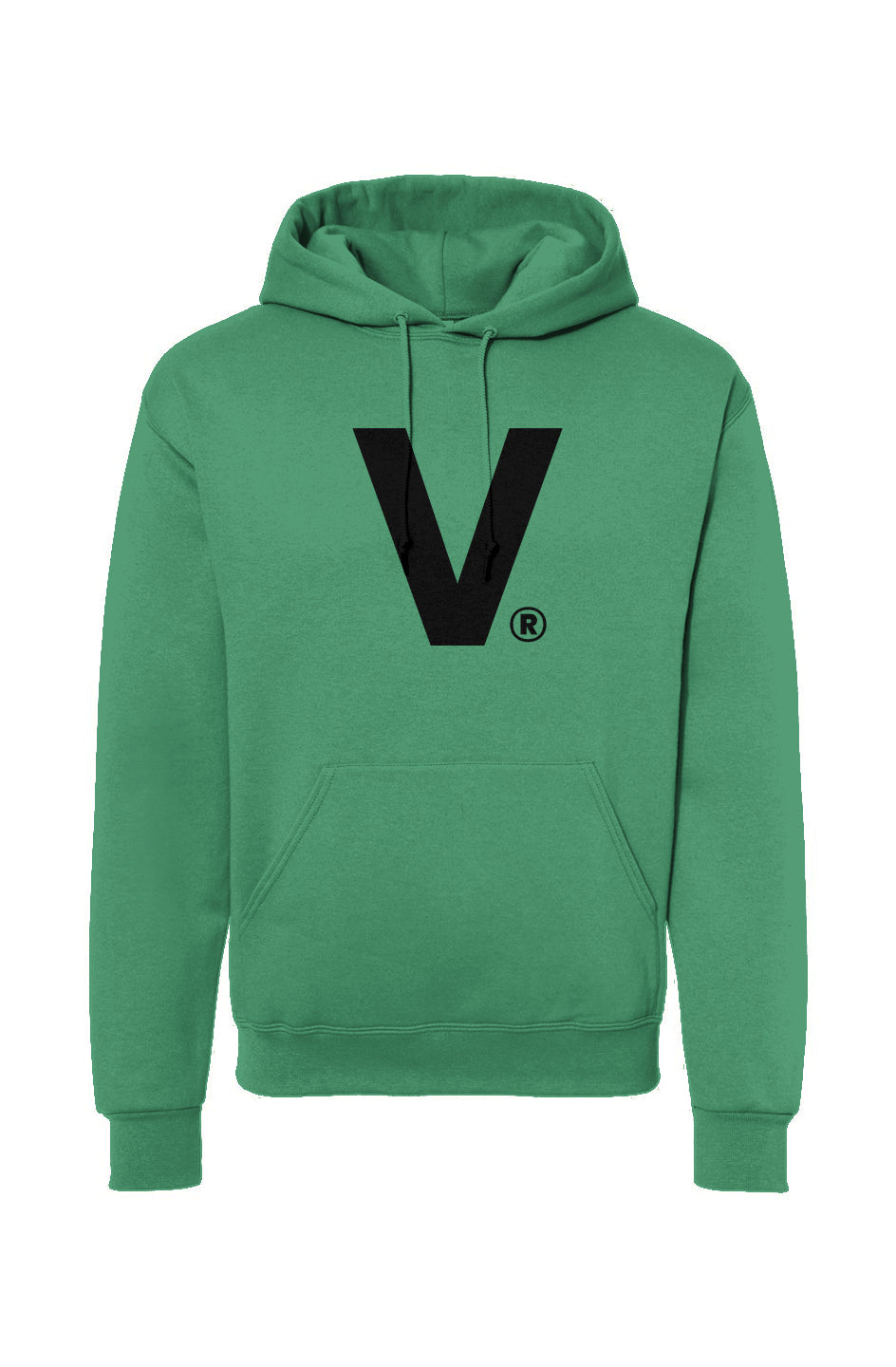 Varcity ® Iconic V Logo Pullover Hoodie Kelly Green