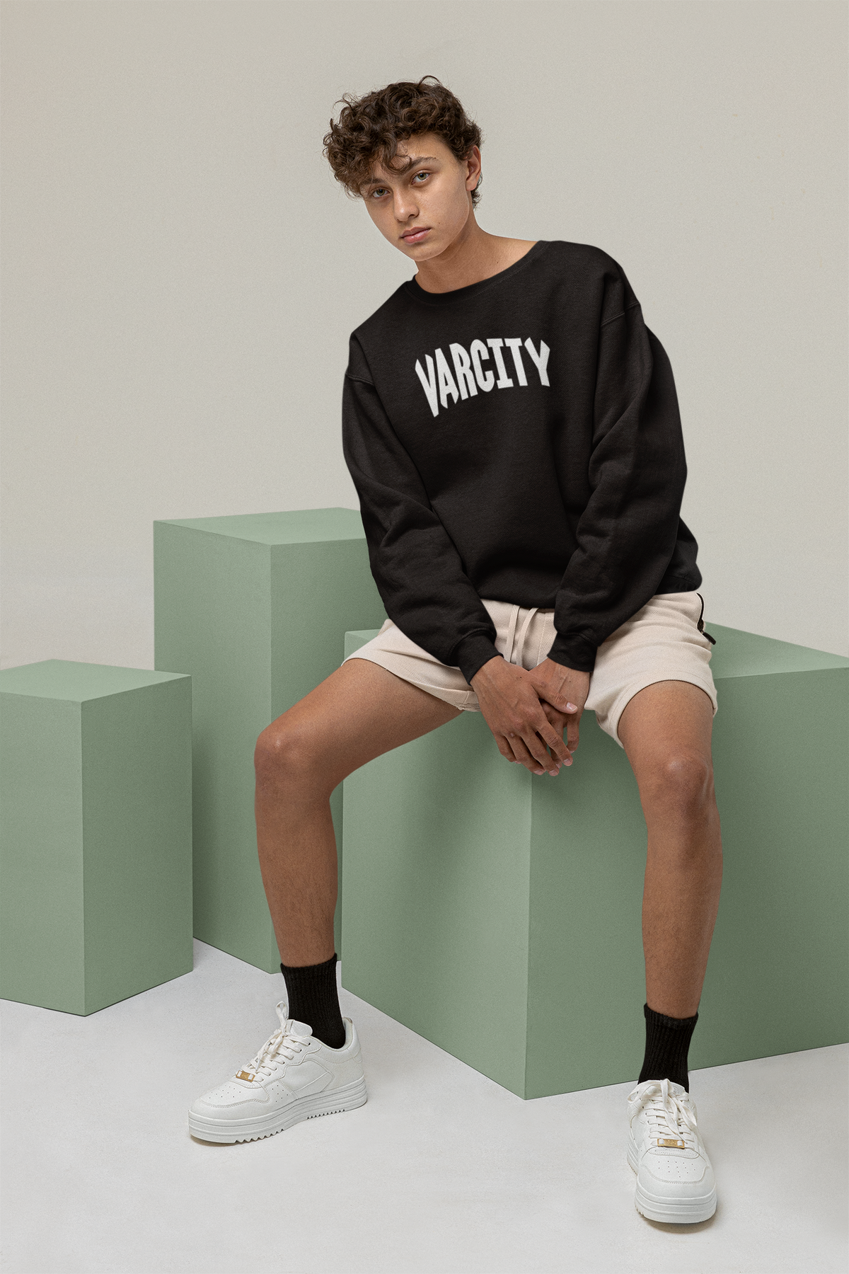 Varcity ® OG Logo Premium Crewneck Black