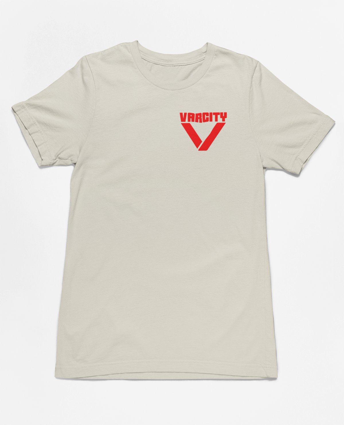 Varcity ￼￼ ® Signature Staple Tee Ecru