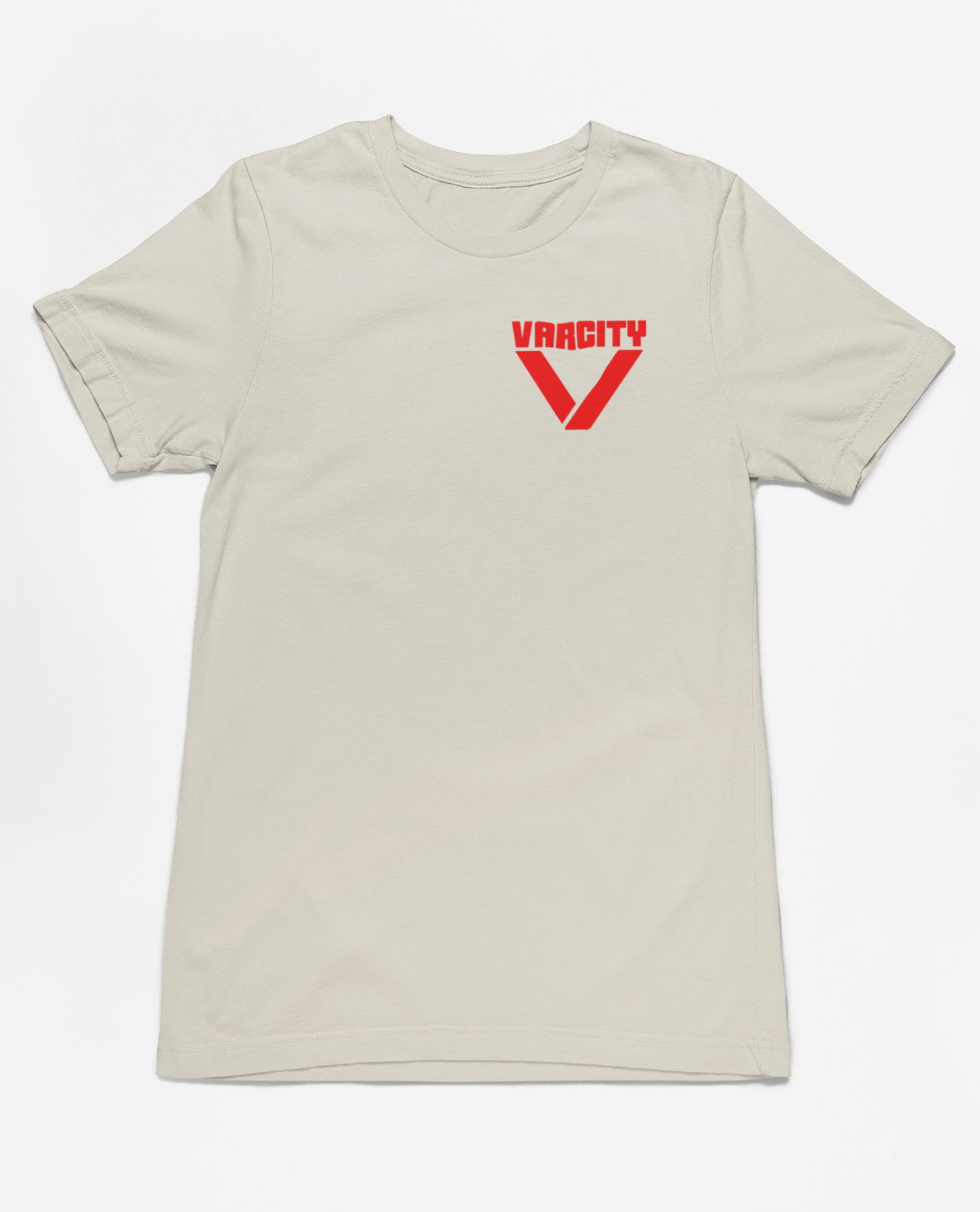 Varcity ￼￼ ® Signature Staple Tee Ecru