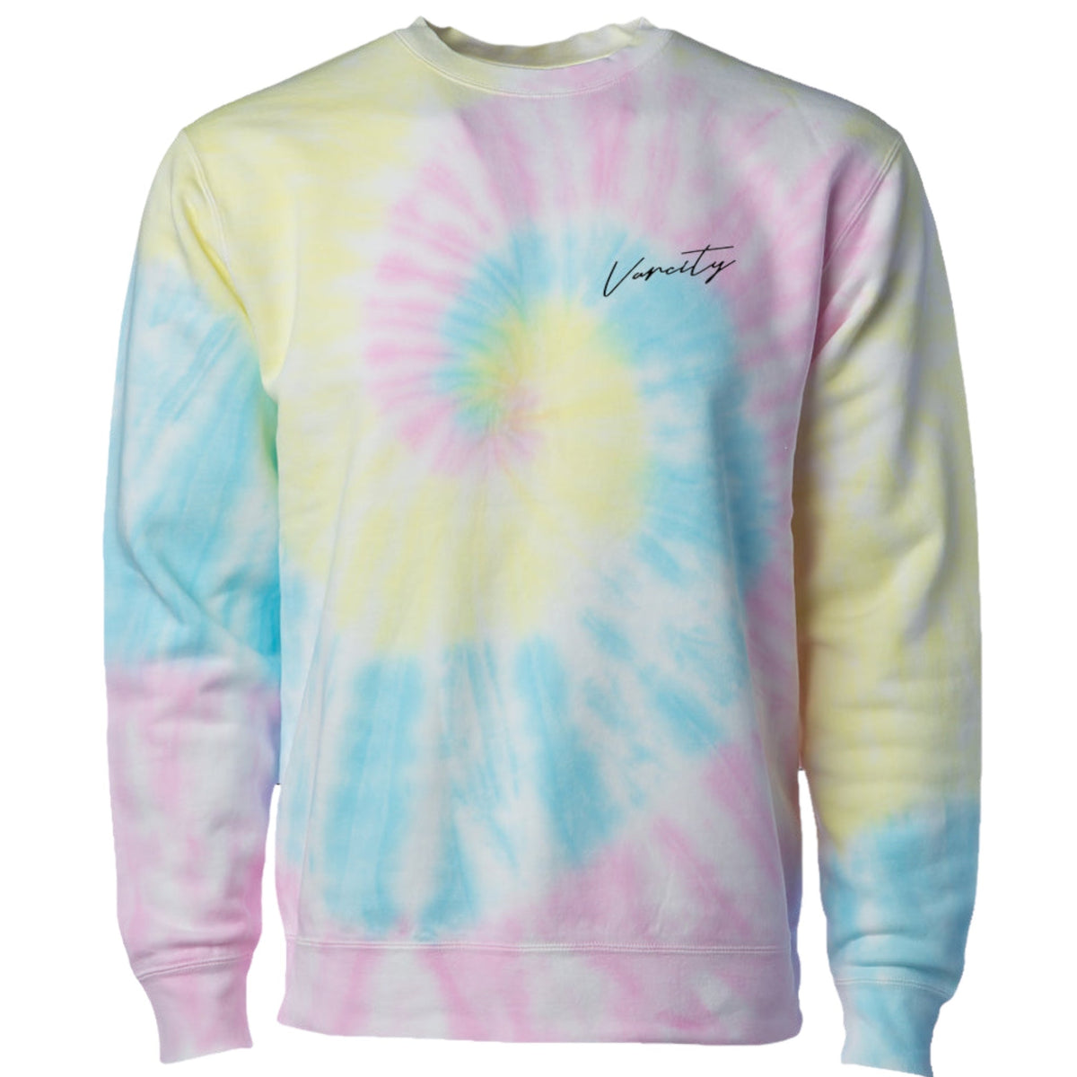 Varcity ® Tie Dye Sunset Swirl Crew Neck