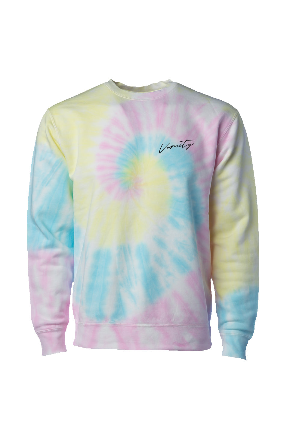 Varcity ® Tie Dye Sunset Swirl Crew Neck