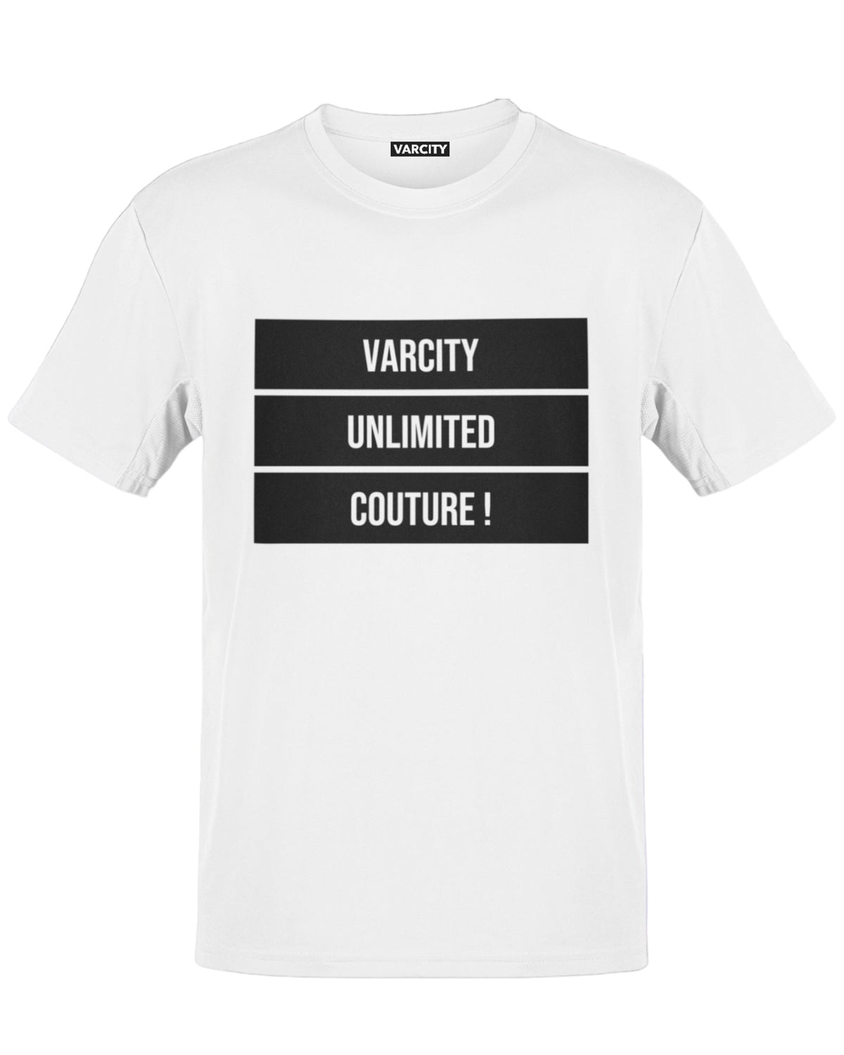 Varcity Unlimited Couture! Bold Statement T Shirt White