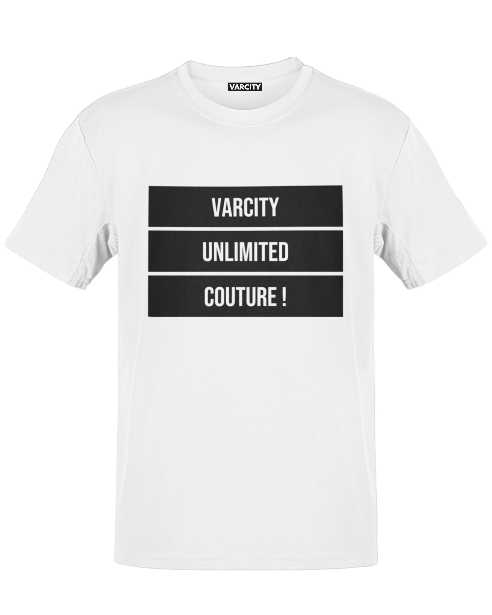 Varcity Unlimited Couture! Bold Statement T Shirt White