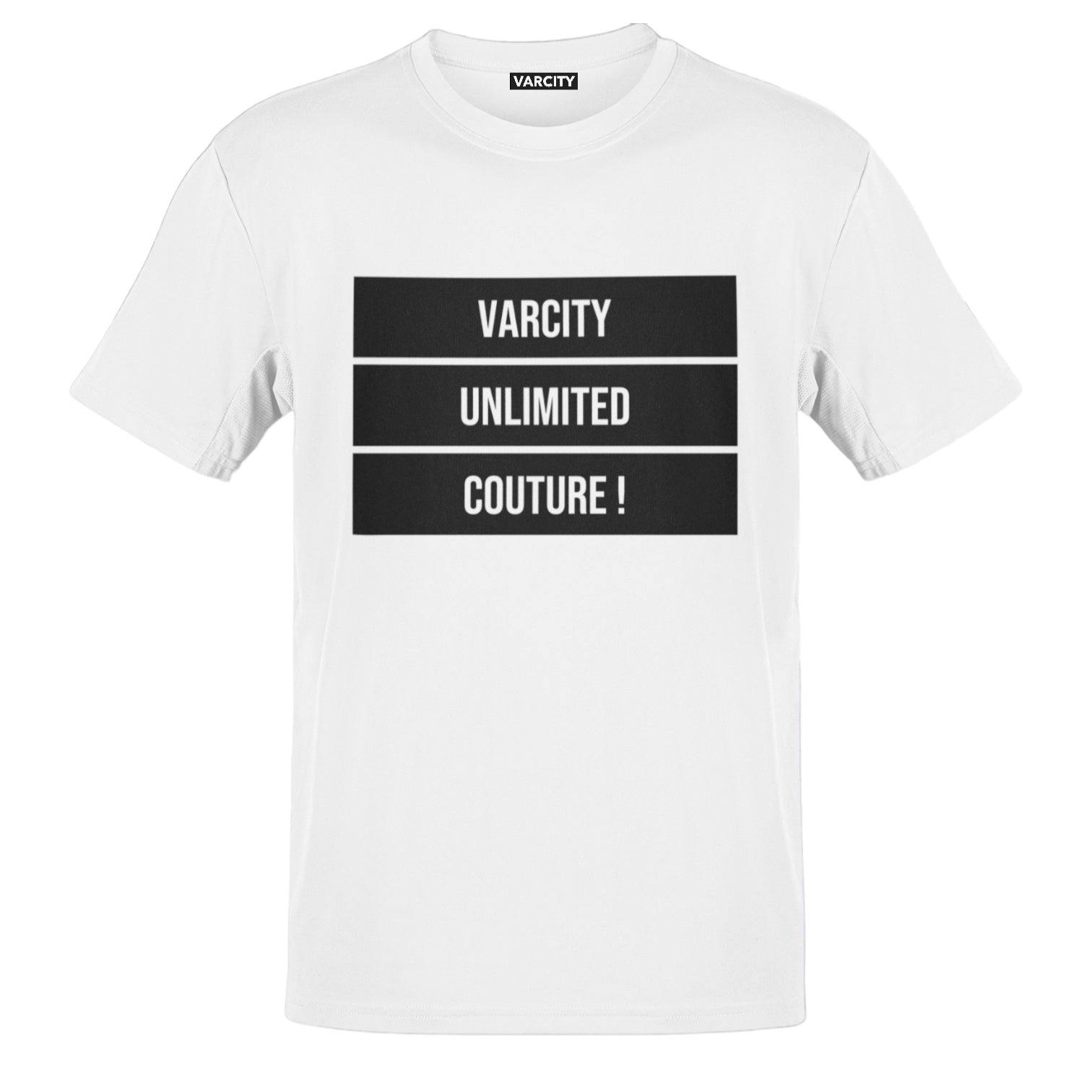 Varcity Unlimited Couture! Bold Statement T Shirt White