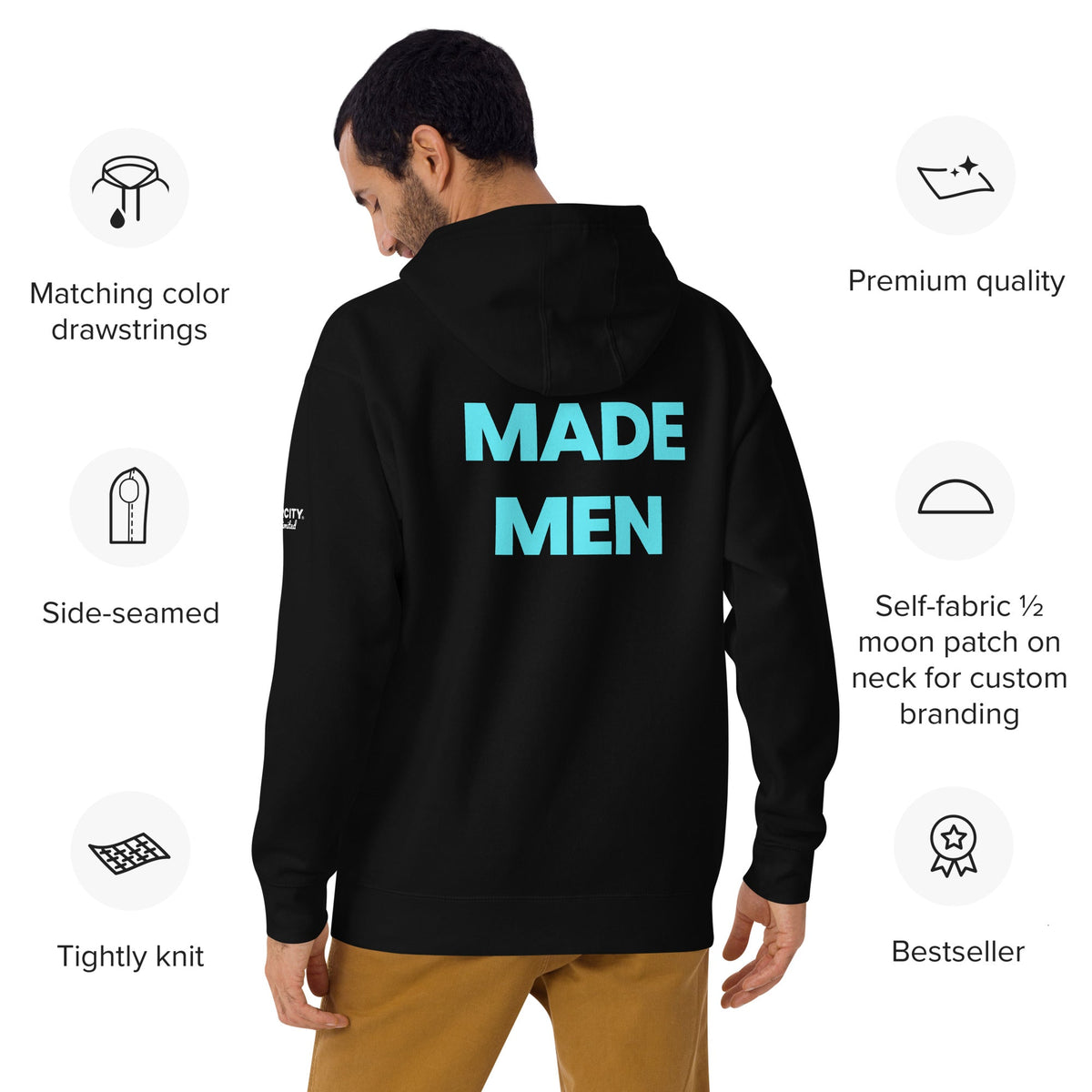 Varcity Unlimited Made Men Pullover Hoodie Black