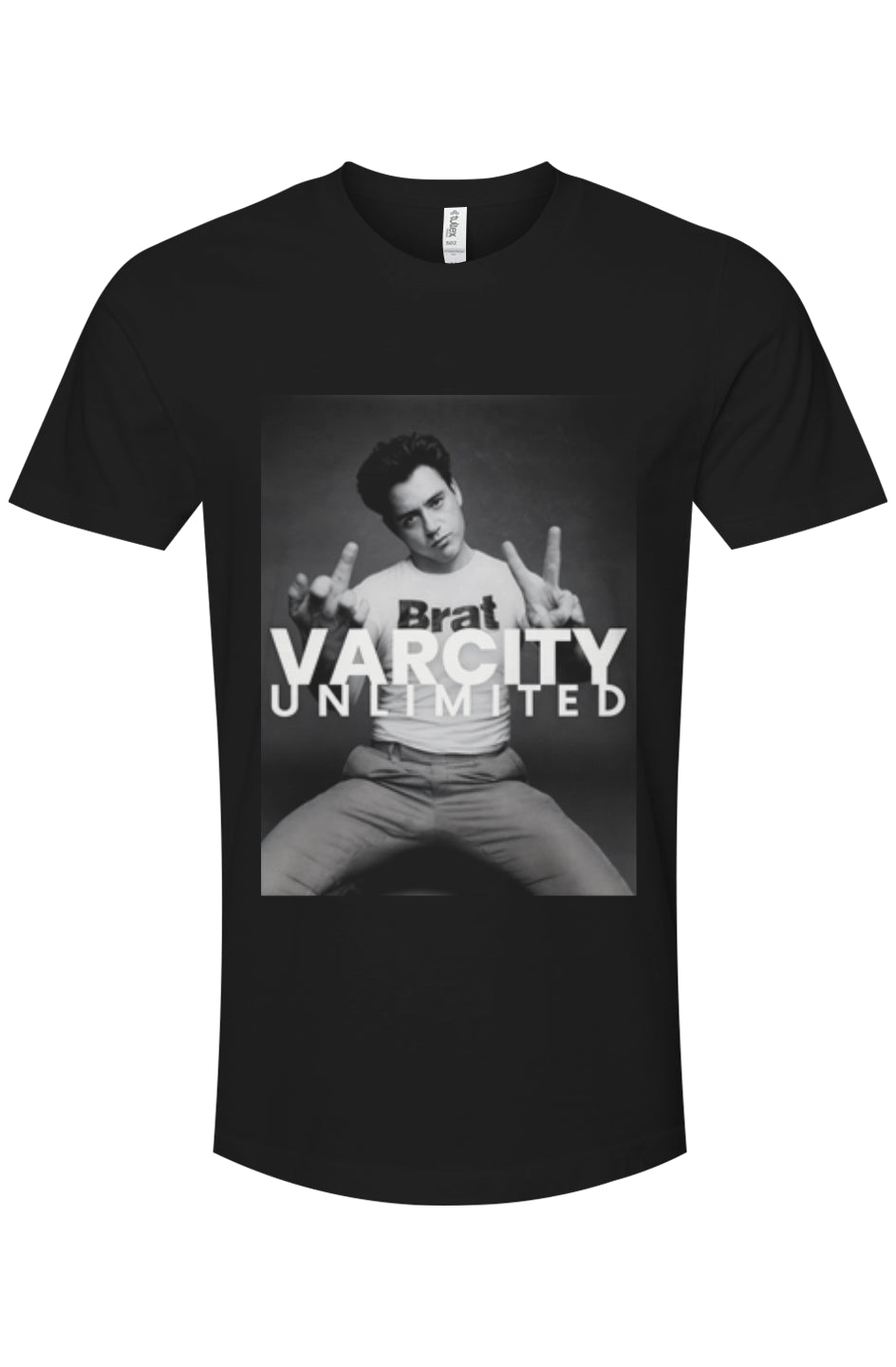 Varcity Unlimited RDJ Premium Graphic Cotton T-Shirt Black