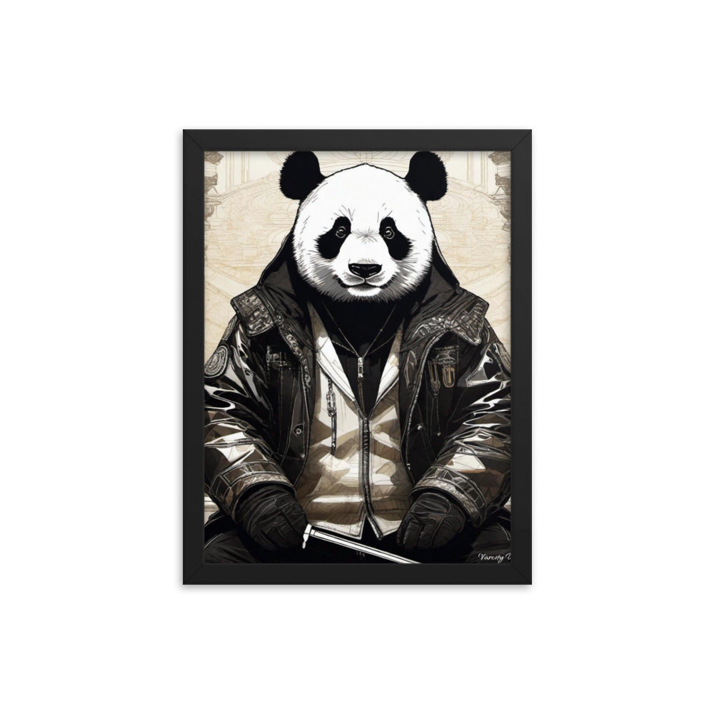 Varcity Unltd Framed Youxia Panda Matte Photo Poster