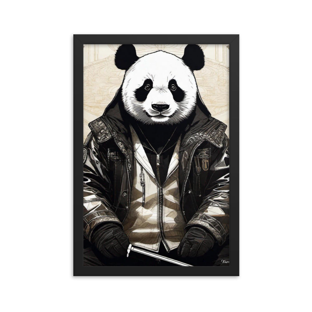 Varcity Unltd Framed Youxia Panda Matte Photo Poster