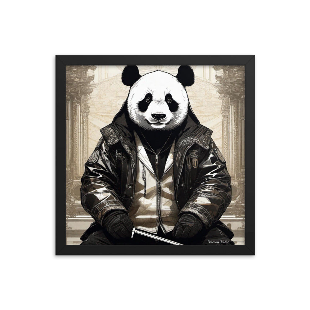 Varcity Unltd Framed Youxia Panda Matte Photo Poster