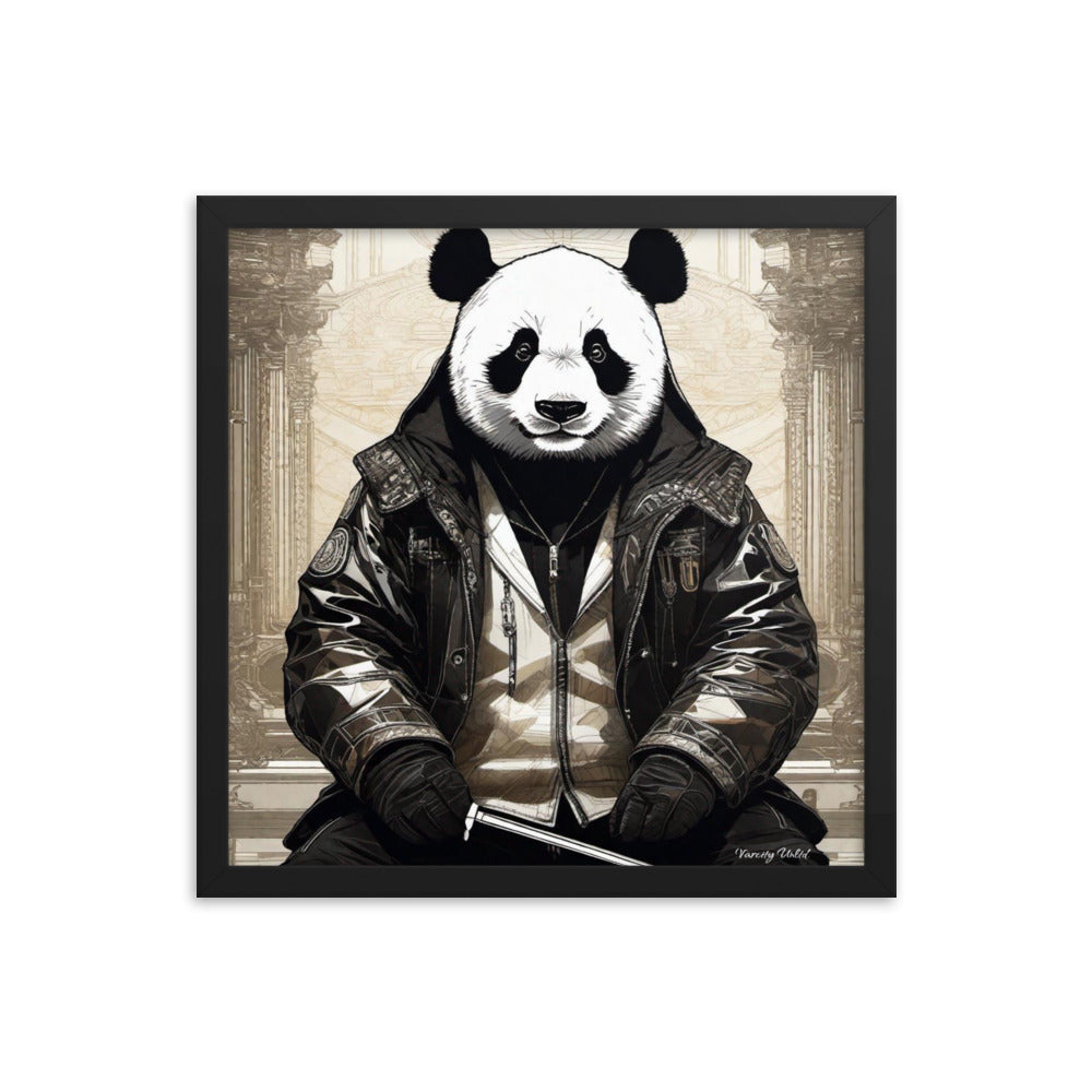 Varcity Unltd Framed Youxia Panda Matte Photo Poster