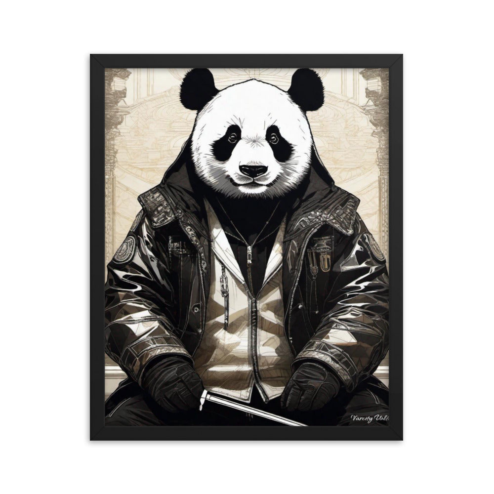 Varcity Unltd Framed Youxia Panda Matte Photo Poster