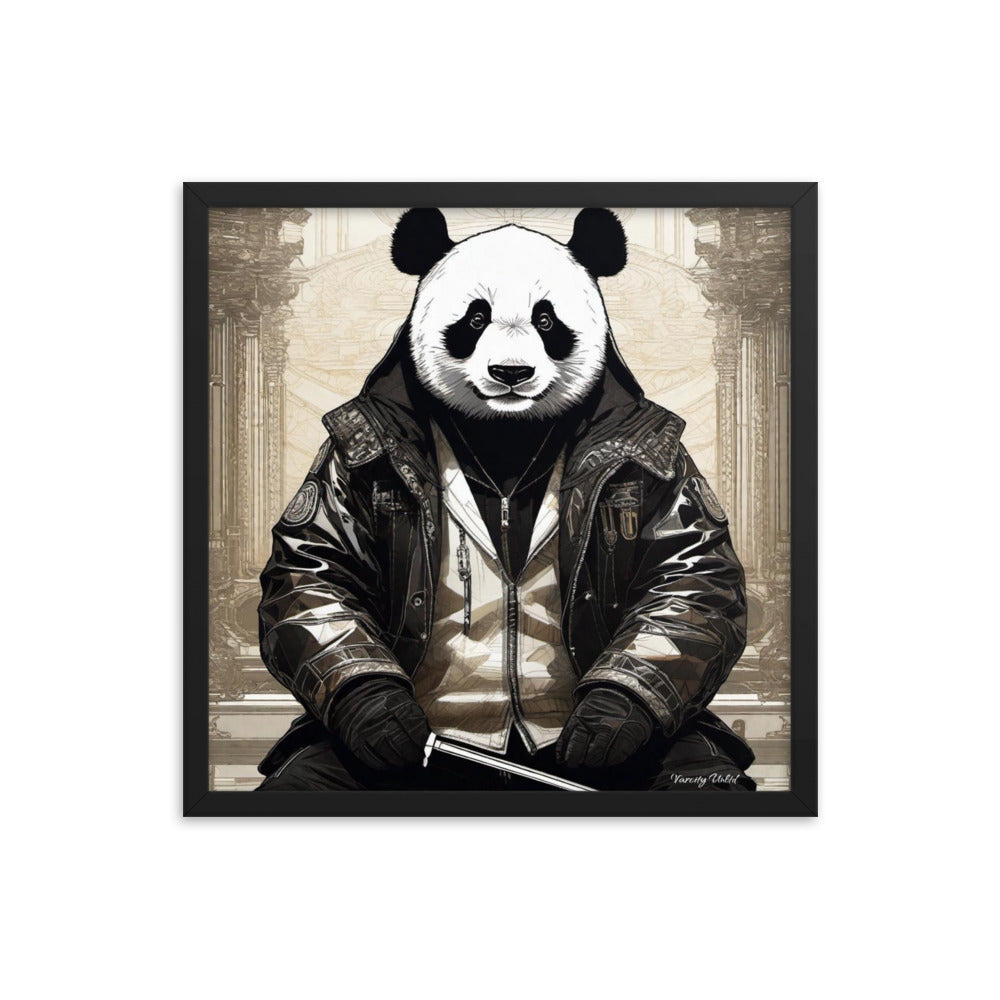 Varcity Unltd Framed Youxia Panda Matte Photo Poster