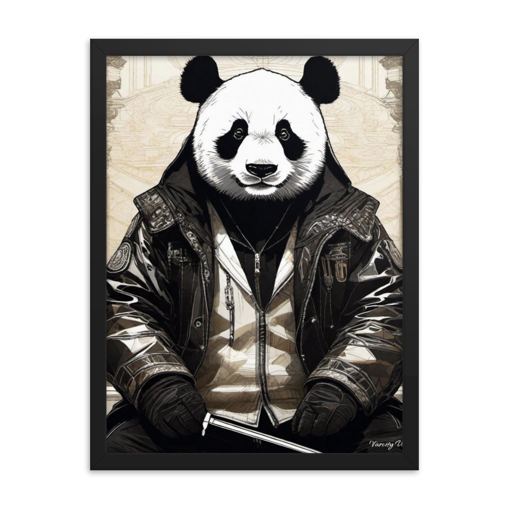 Varcity Unltd Framed Youxia Panda Matte Photo Poster