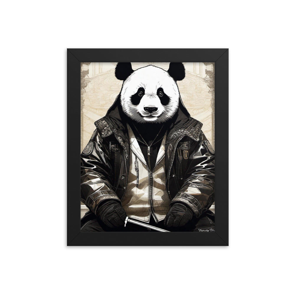 Varcity Unltd Framed Youxia Panda Matte Photo Poster