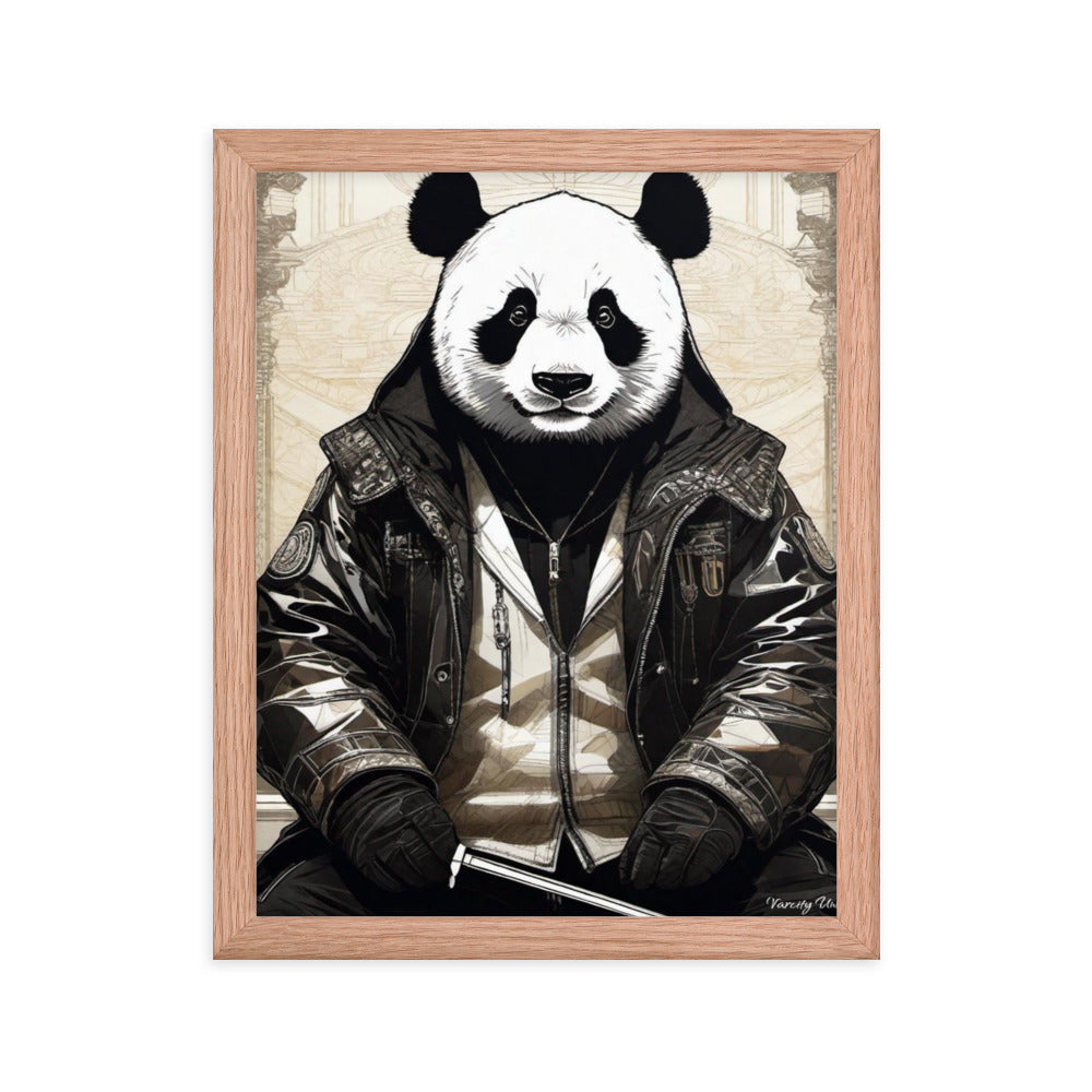 Varcity Unltd Framed Youxia Panda Matte Photo Poster