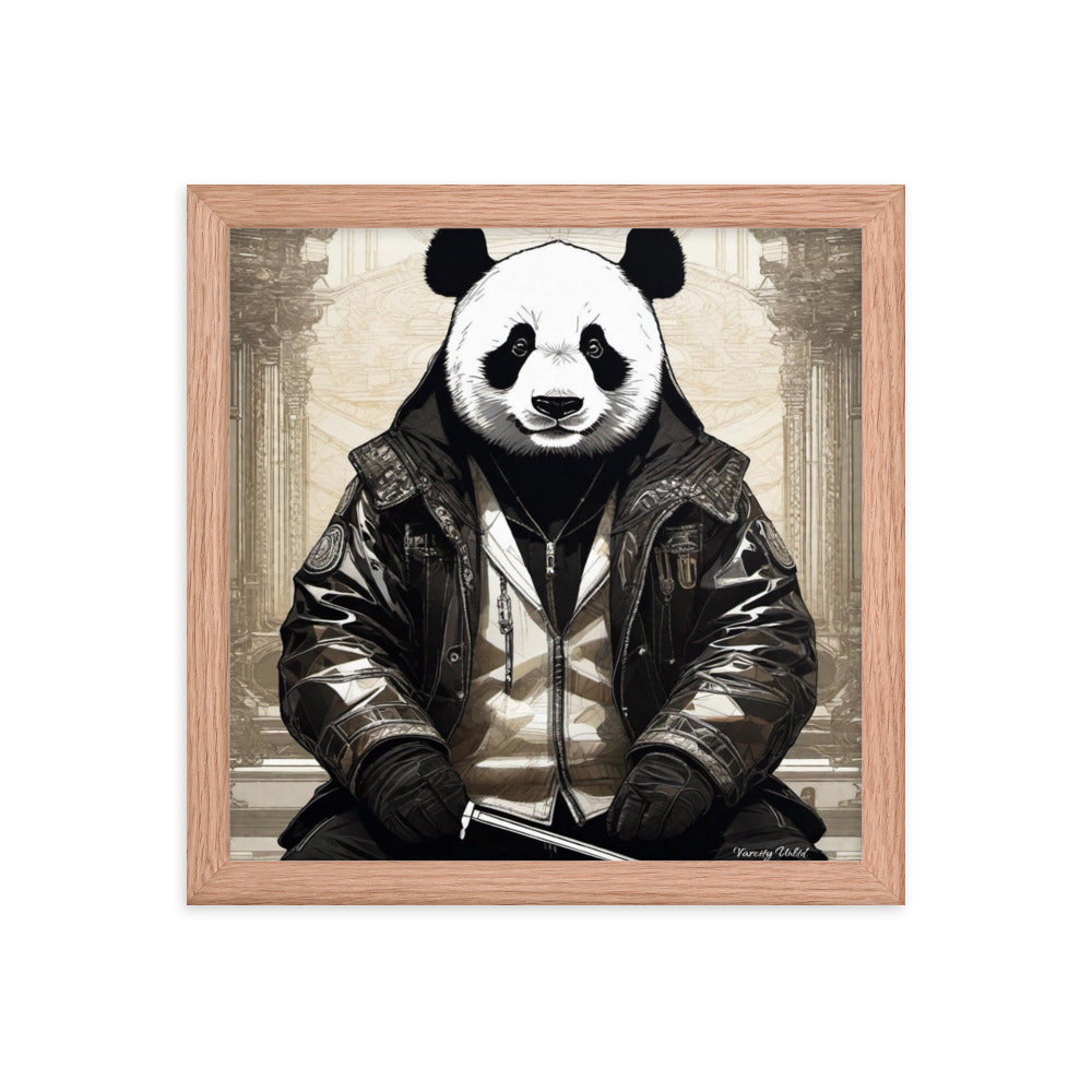 Varcity Unltd Framed Youxia Panda Matte Photo Poster