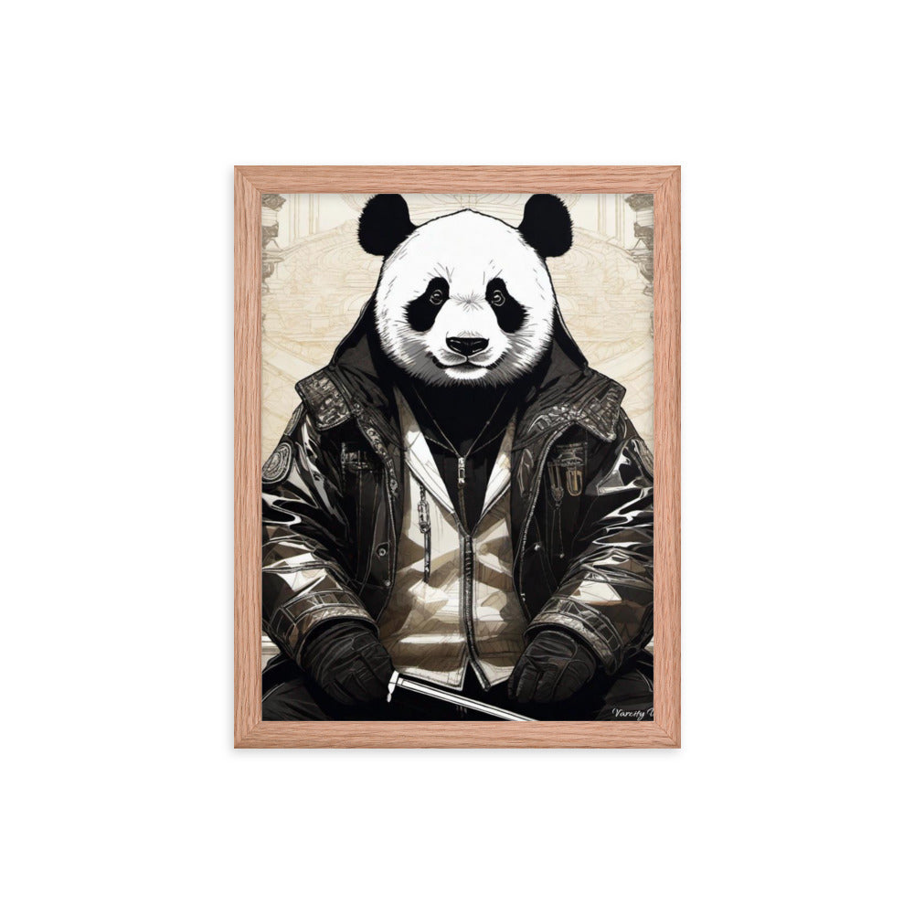 Varcity Unltd Framed Youxia Panda Matte Photo Poster