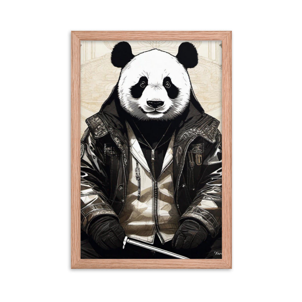 Varcity Unltd Framed Youxia Panda Matte Photo Poster