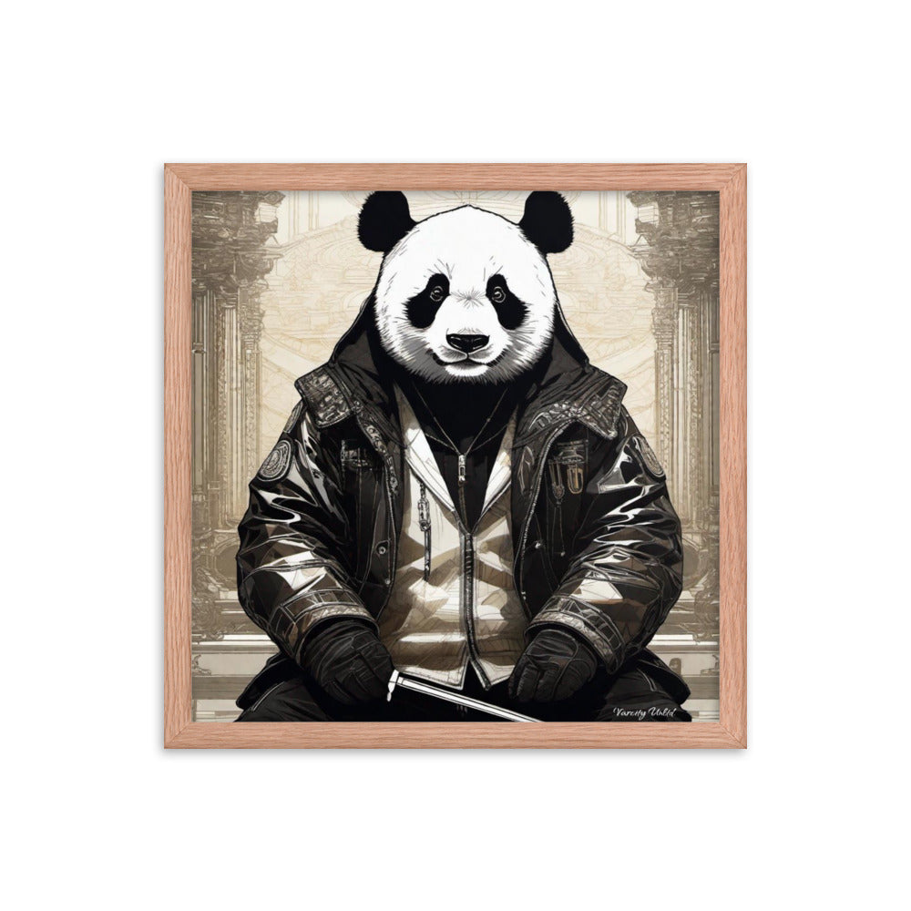 Varcity Unltd Framed Youxia Panda Matte Photo Poster