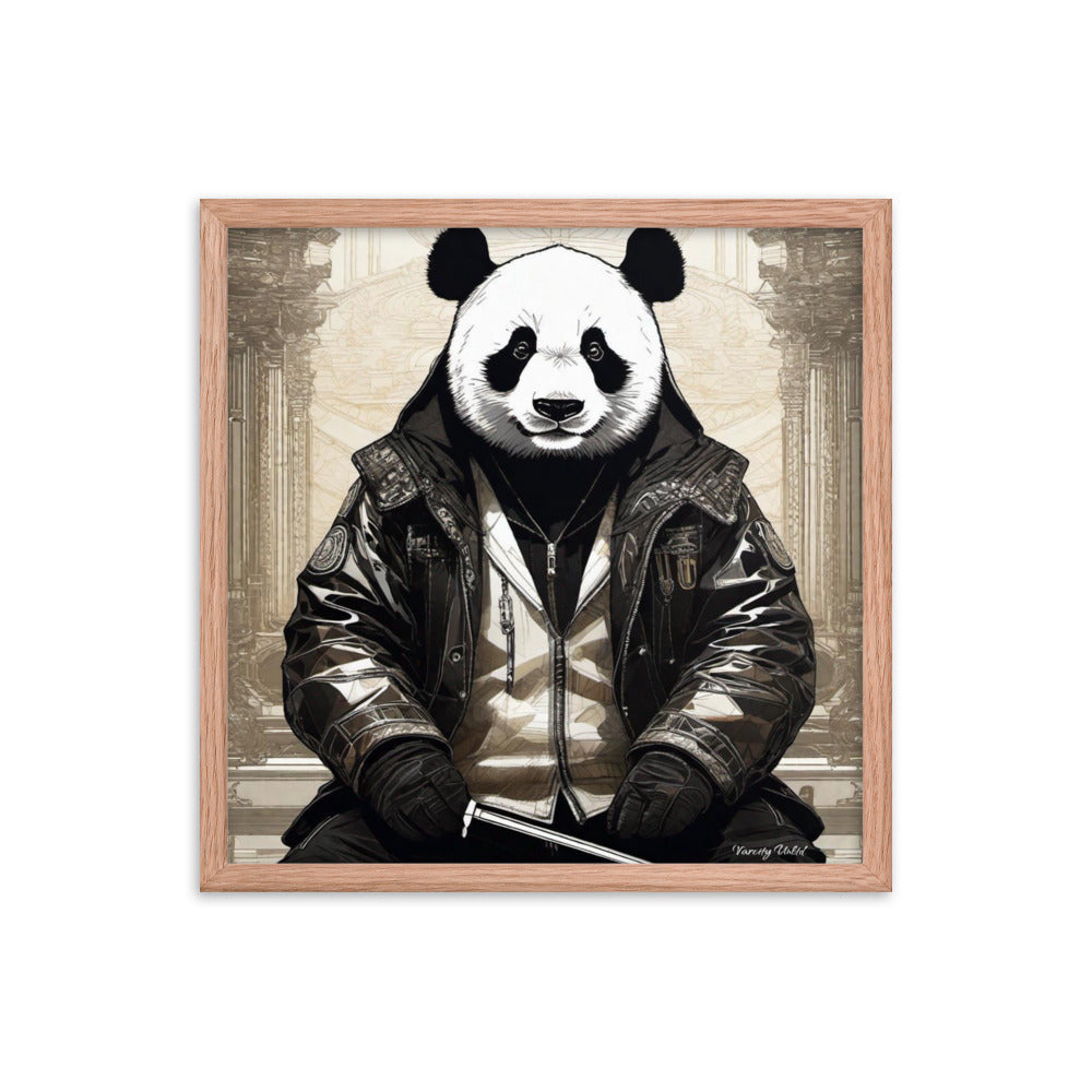 Varcity Unltd Framed Youxia Panda Matte Photo Poster