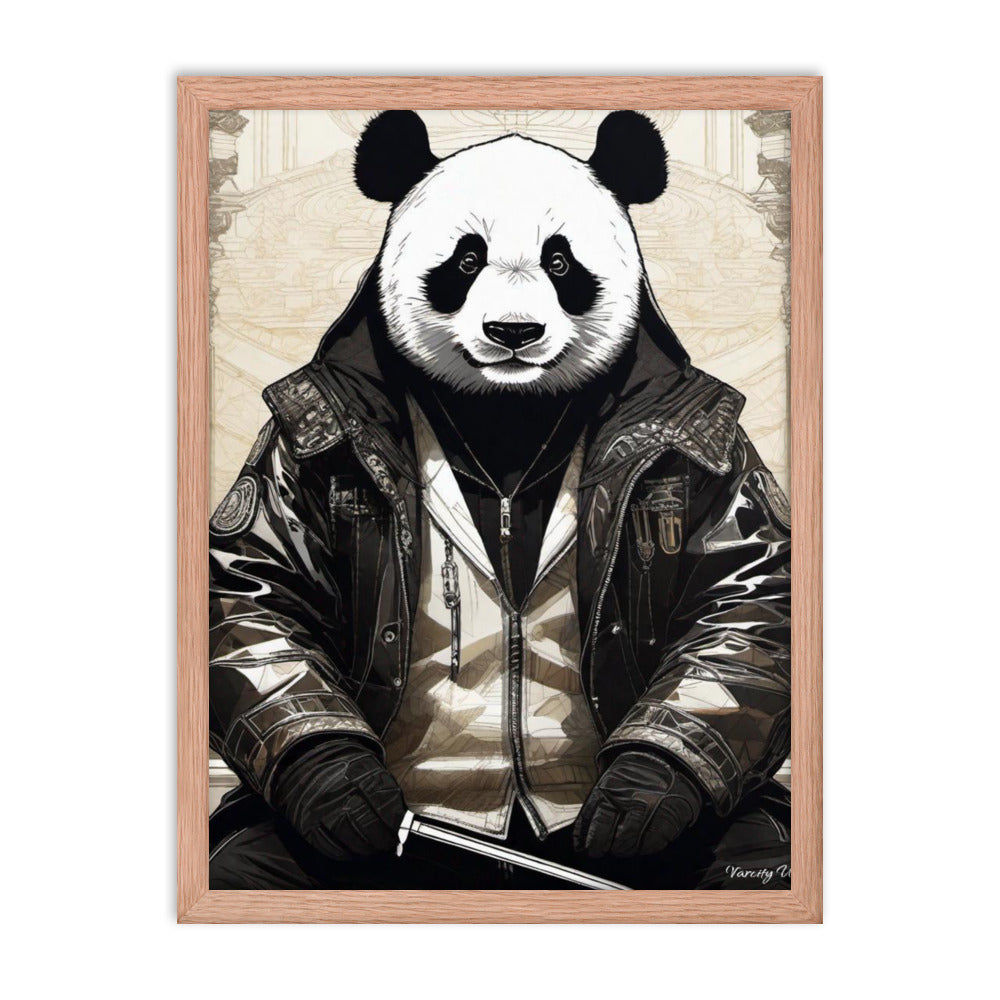 Varcity Unltd Framed Youxia Panda Matte Photo Poster