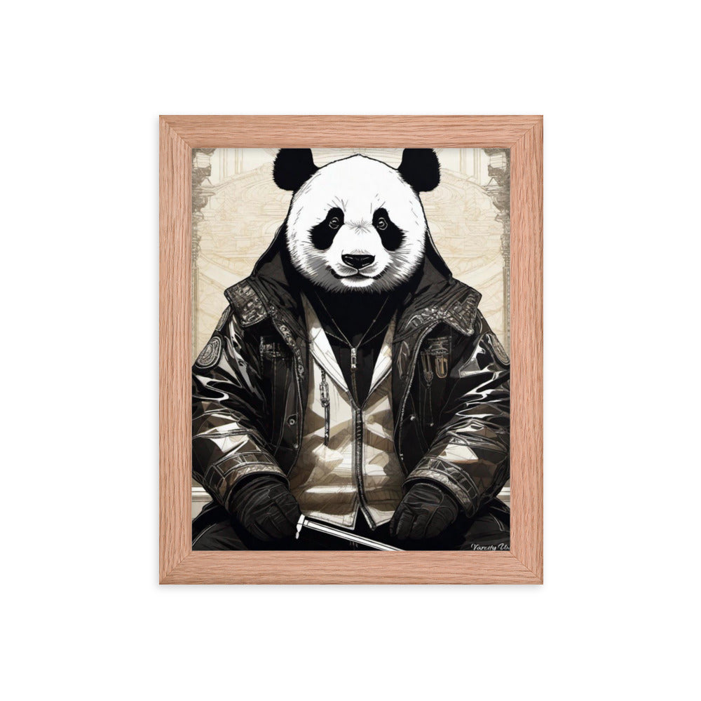 Varcity Unltd Framed Youxia Panda Matte Photo Poster