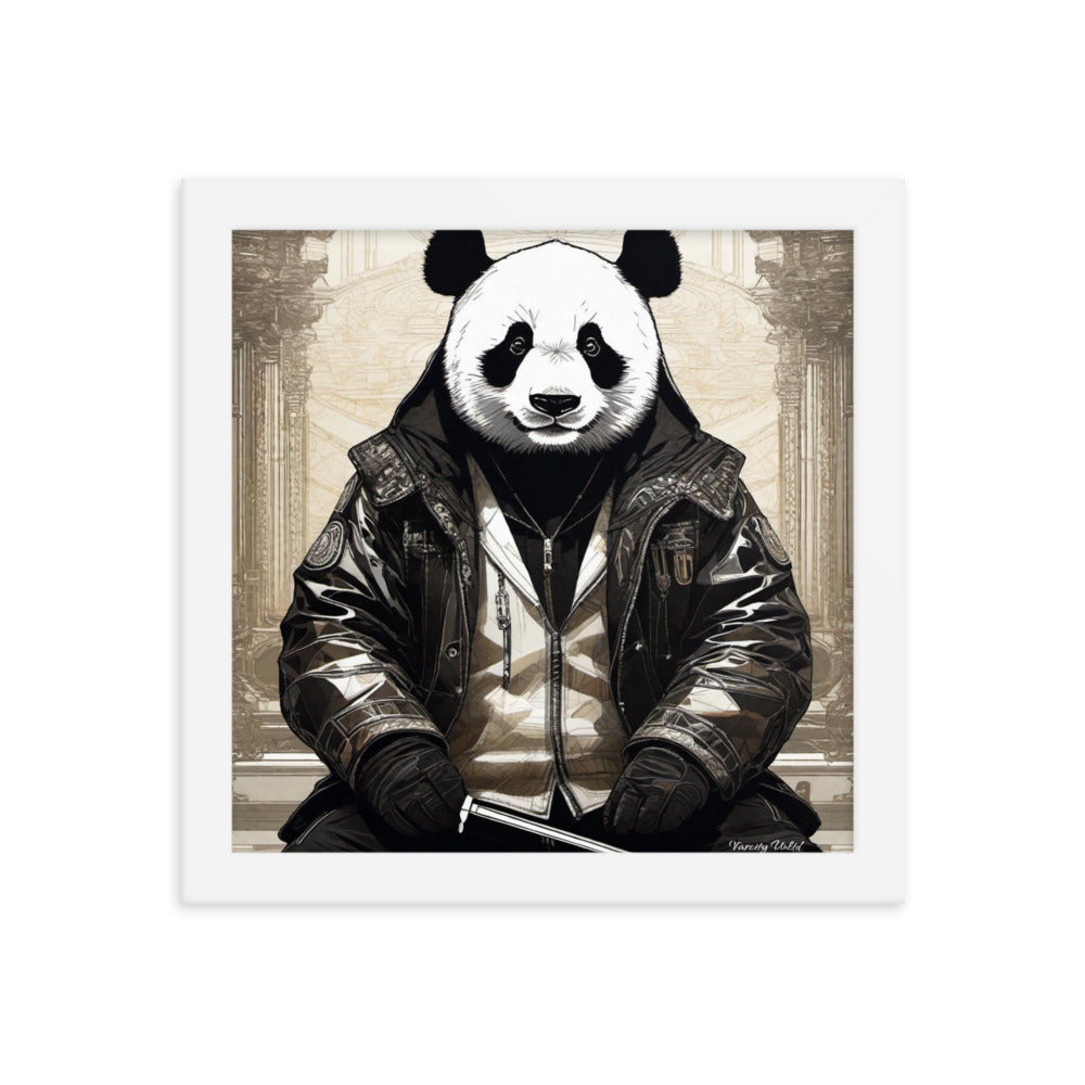 Varcity Unltd Framed Youxia Panda Matte Photo Poster