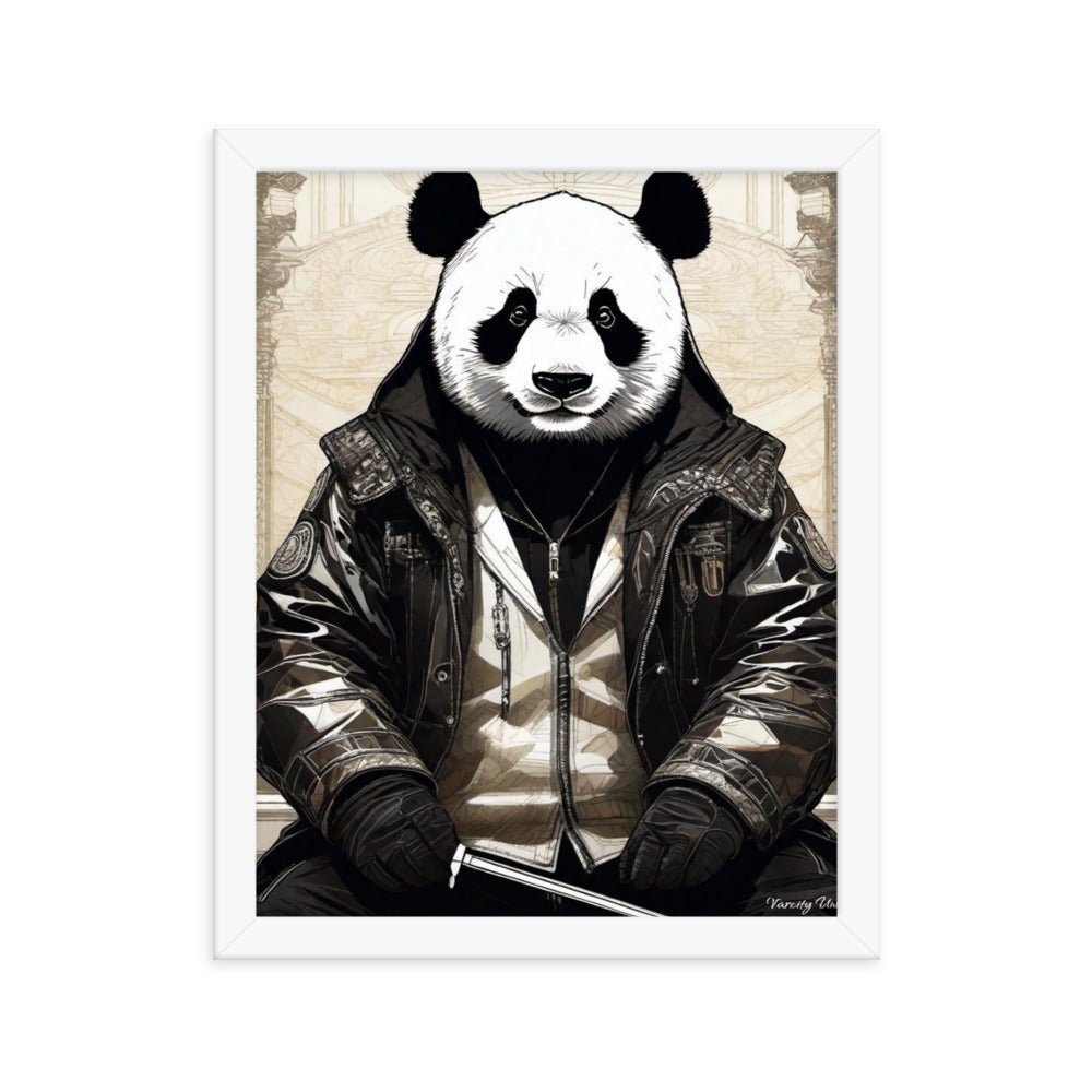 Varcity Unltd Framed Youxia Panda Matte Photo Poster