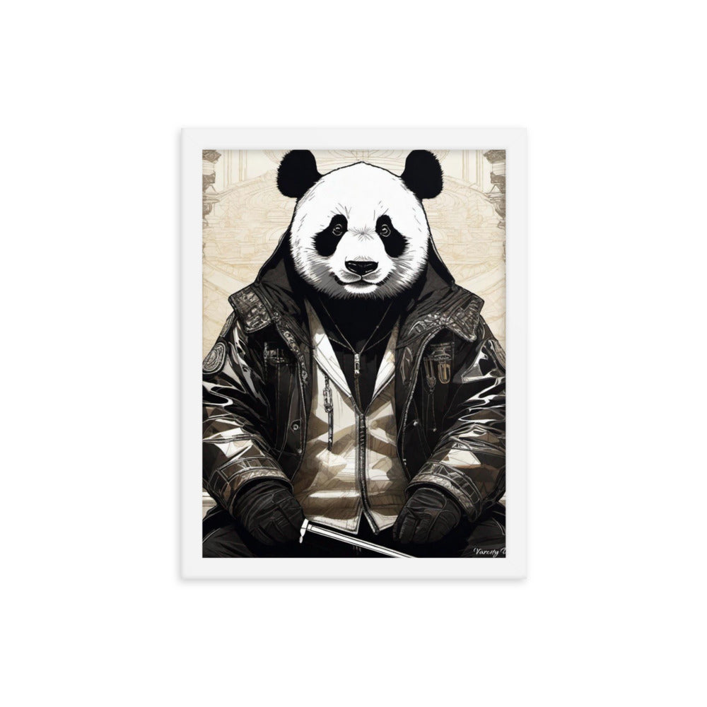 Varcity Unltd Framed Youxia Panda Matte Photo Poster